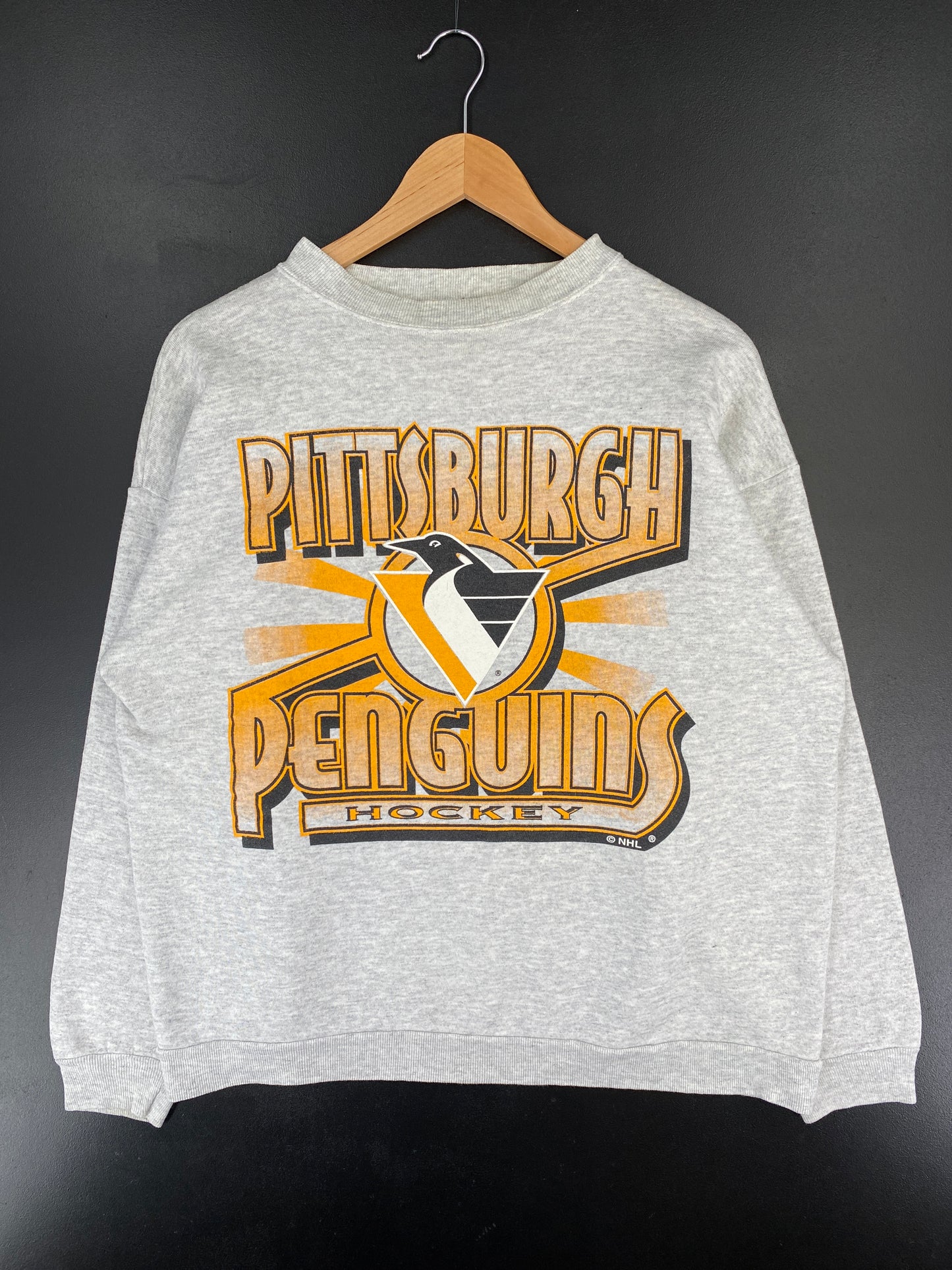 90’s PITTSBURGH PENGUINS Size L NHL Sweat-shirt / E5317S