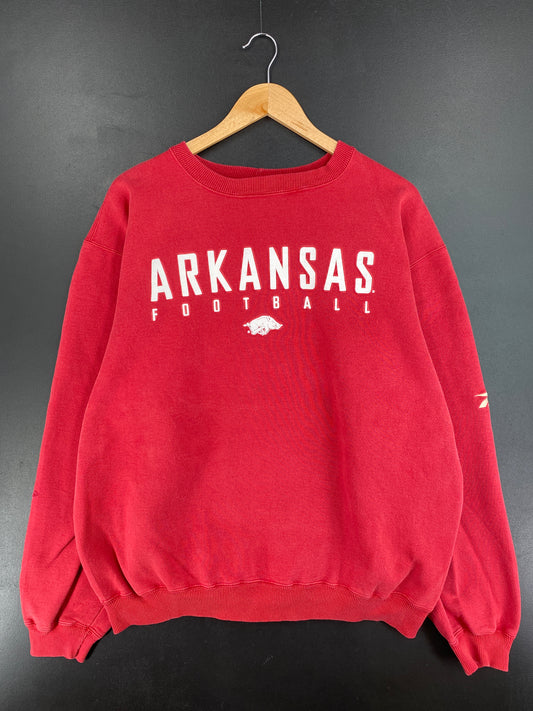 00' UNIVERSITY OF ARKANSAS Made in USA Size XL Vintage College Sweat-shirt / E4562S
