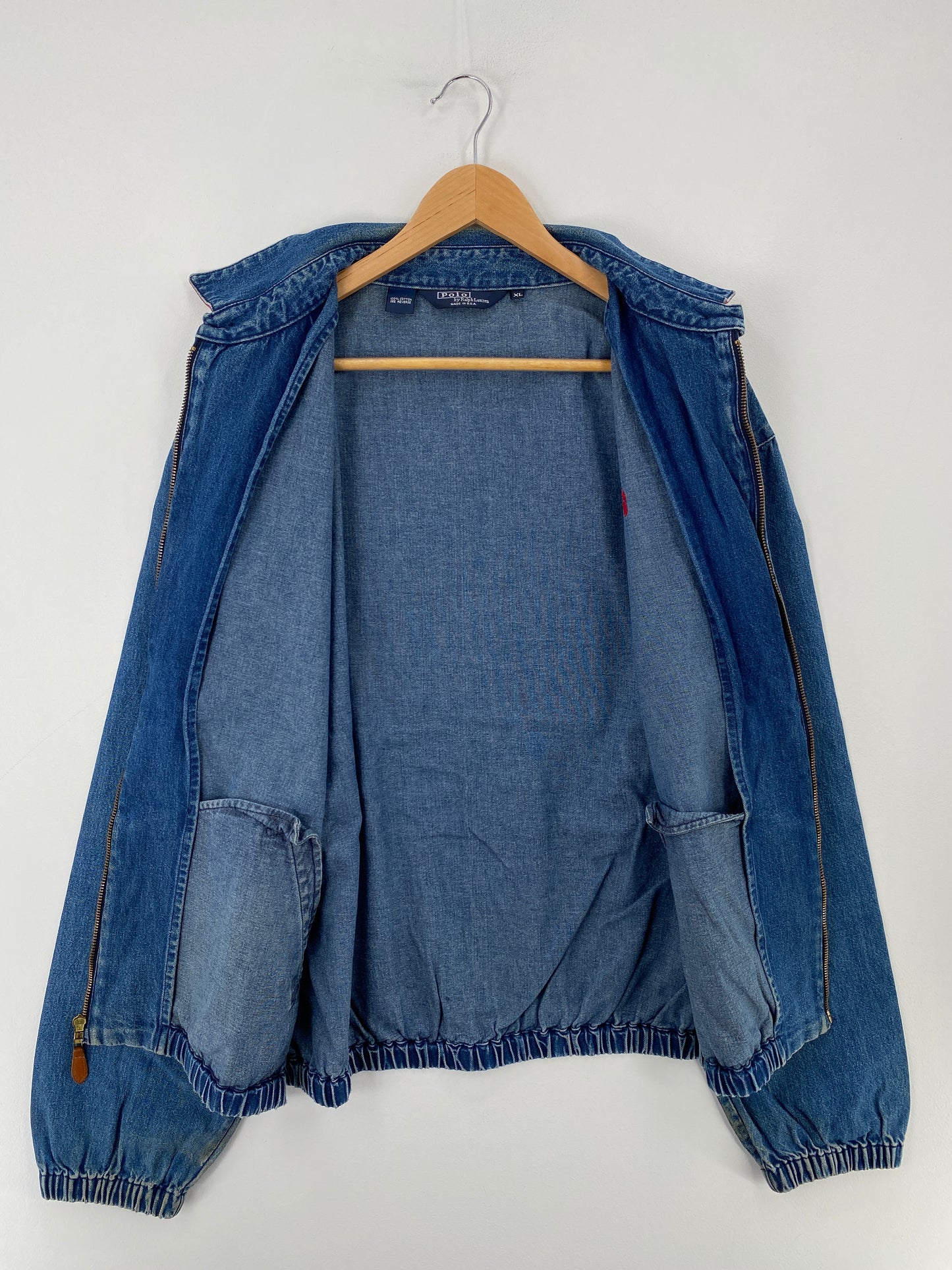 90’s POLO RALPH LAUREN Made in USA Size XL Vintage Zip Up Jacket / E3682J