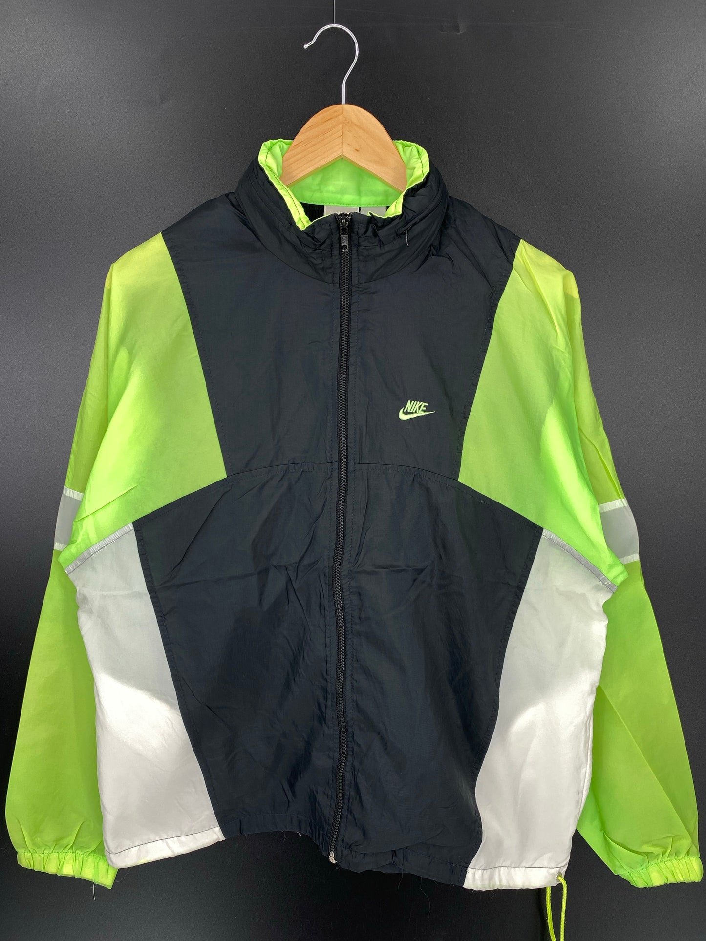 .90’s NIKE Size Ladies L Vintage Zip-up Nylon Jacket / A8205