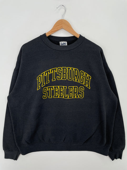 00' PITTSBURGH STEELERS Size XL Vintage NFL Sweat-shirt / A6923