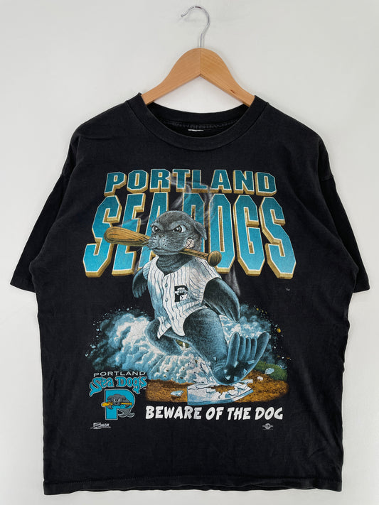 90’s SALEM x PORTLAND SEADOGS Size Approx.XL Vintage NFL T-Shirt / E2882T