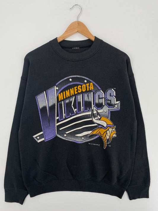 1994 MINNESOTA VIKINGS (No tag) Approx. Size XL Vintage NFL Sweat-Shirt / A5344