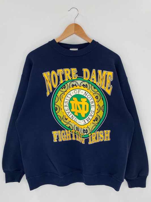 90’s UNIVERSITY OF NOTRE DOME Size XL Sweat-Shirt / K6165