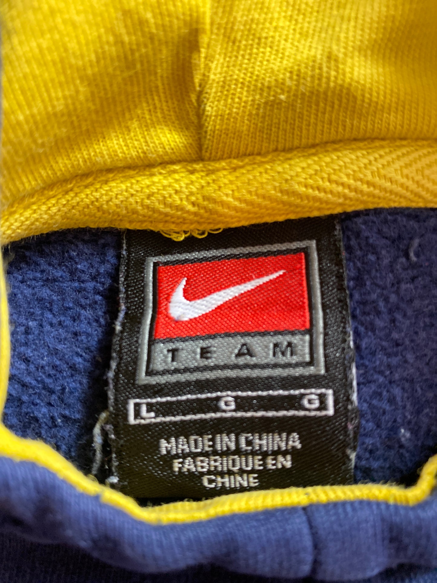 00’ NIKE MICHIGAN Size L Vintage Hoodie Sweat-shirt / 9725
