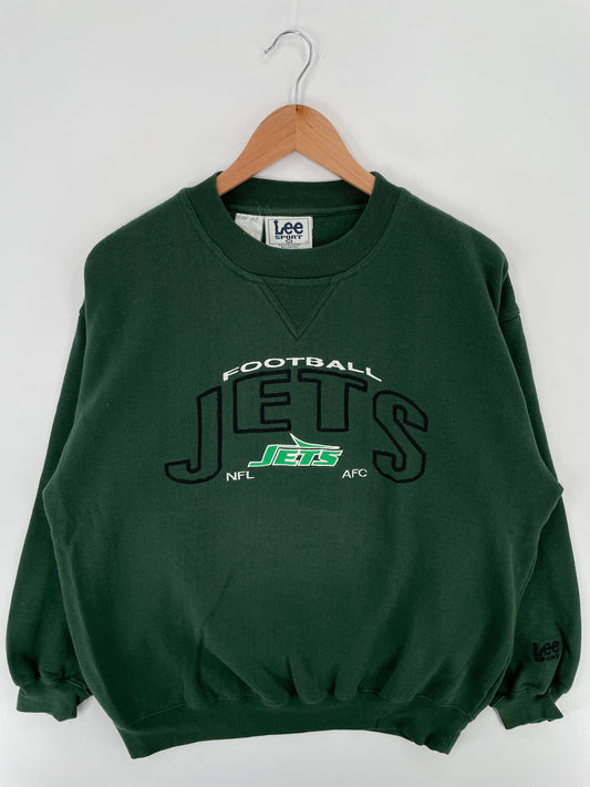 00' NEW YORK JETS Size M Vintage NFL Sweat-Shirt / A3567