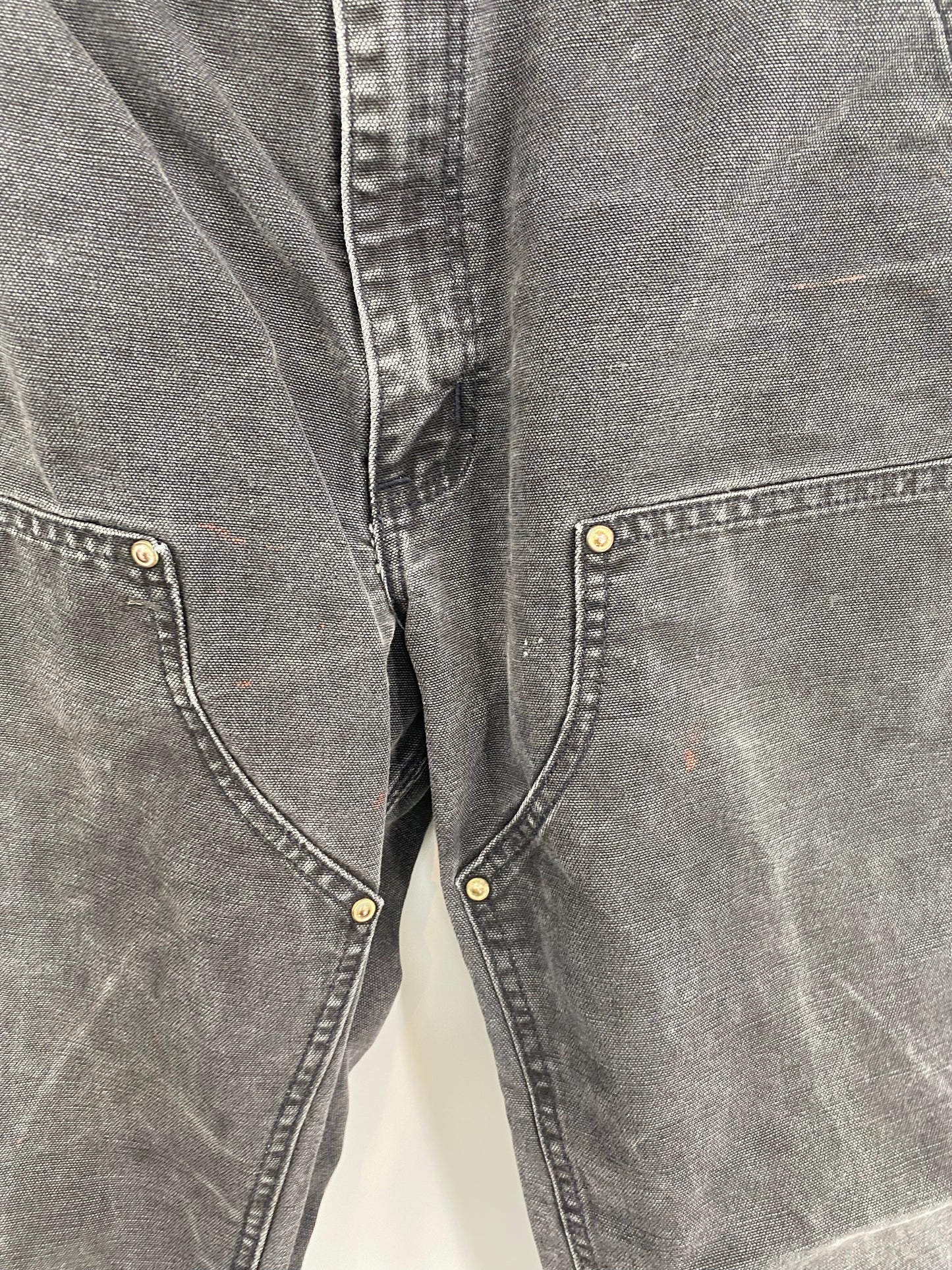 90's CARHARTT Made in USA Size 34x32 Vintage Double Knee Duck Pants / K9454