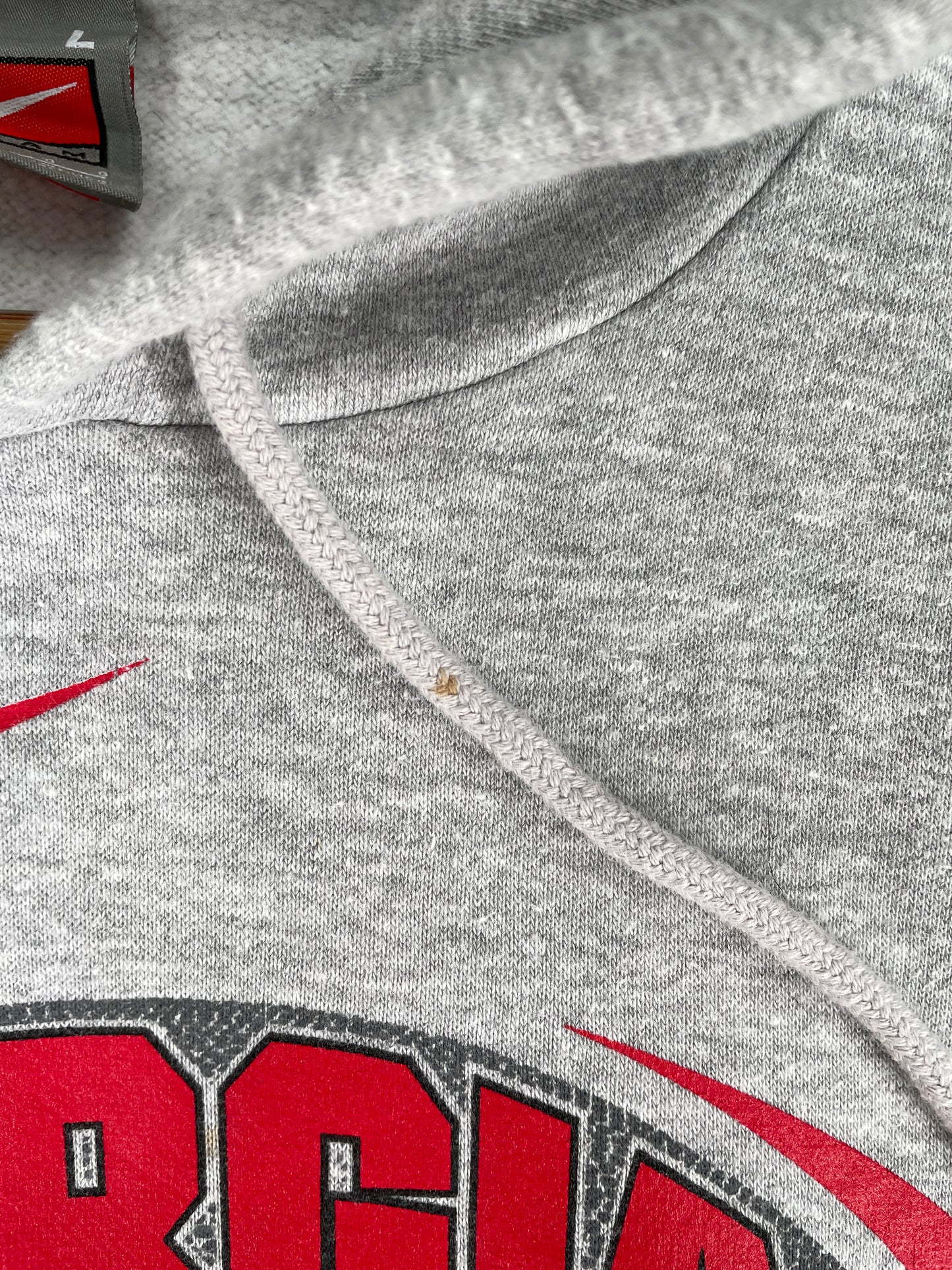 2008 NIKE x GEORGIA BULLDOGS Size L Vintage College Hoodie Sweat-Shirt / E6593S