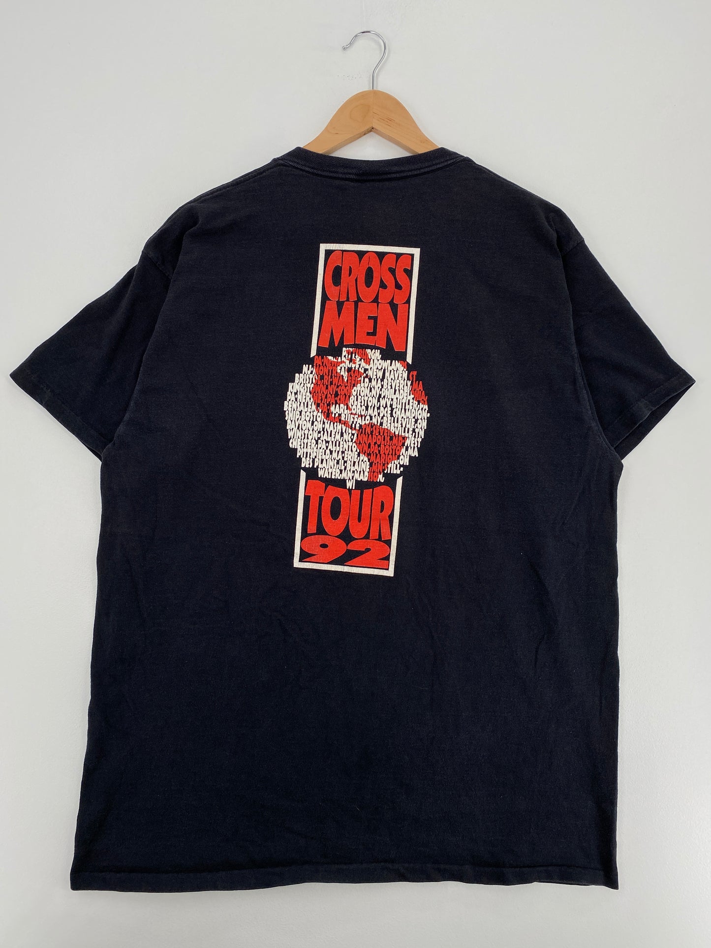 1992 CROSSMEN SONGS FOR PLANET EARTH Size XXL Vintage Music T-Shirt / A5198