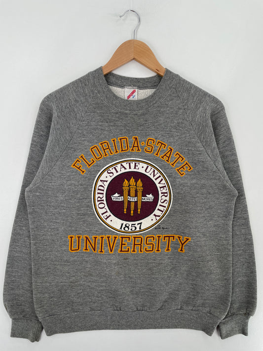 1988 FLORIDA STATE UNIVERSITY Made in USA Size L Vintage College Sweat-Shirt / E5310S
