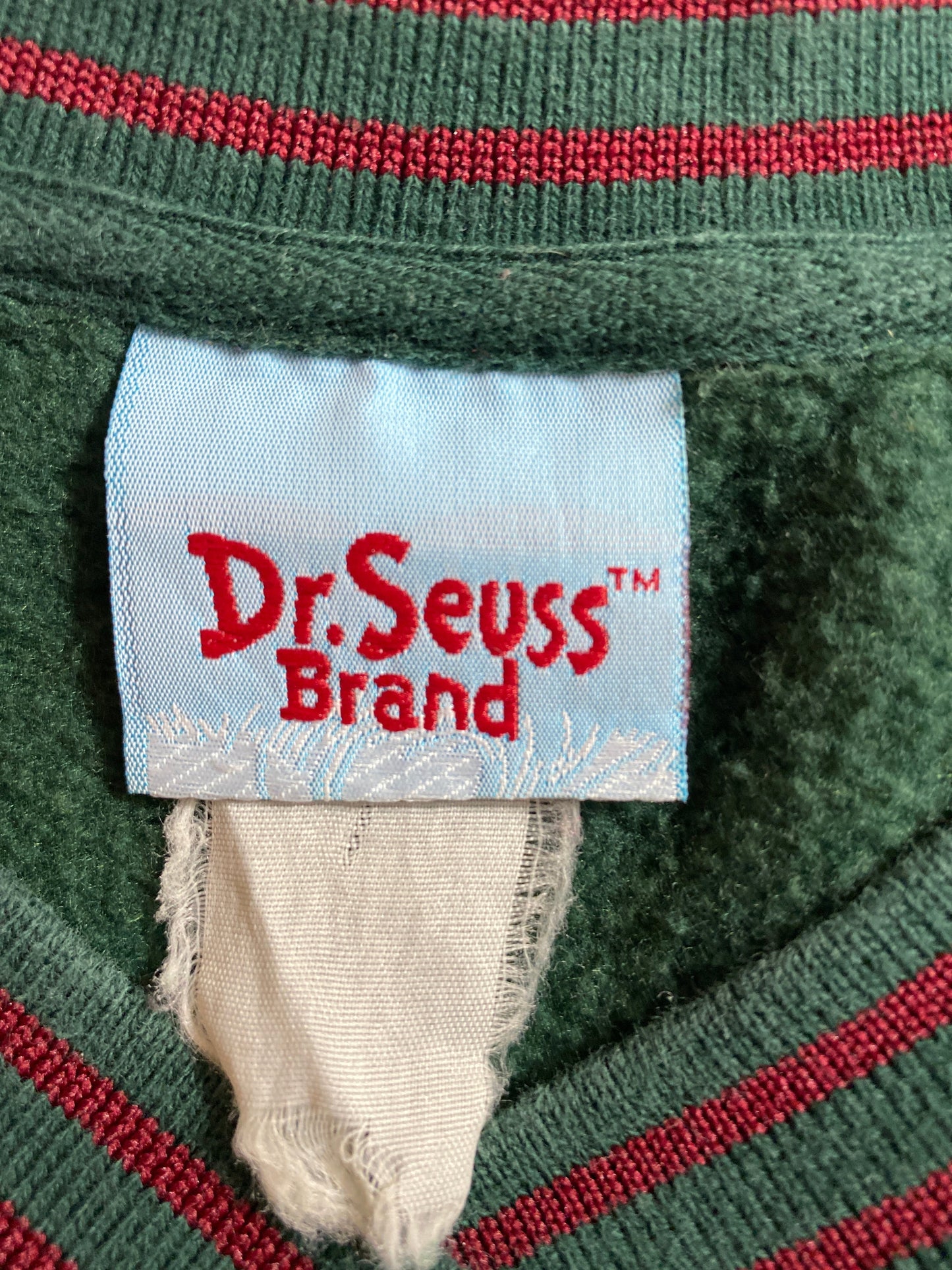 00’ DR. SEUSS MISTER GRINCH Size No tag (Approx. Size M) Vintage Sweat-shirt / A9980