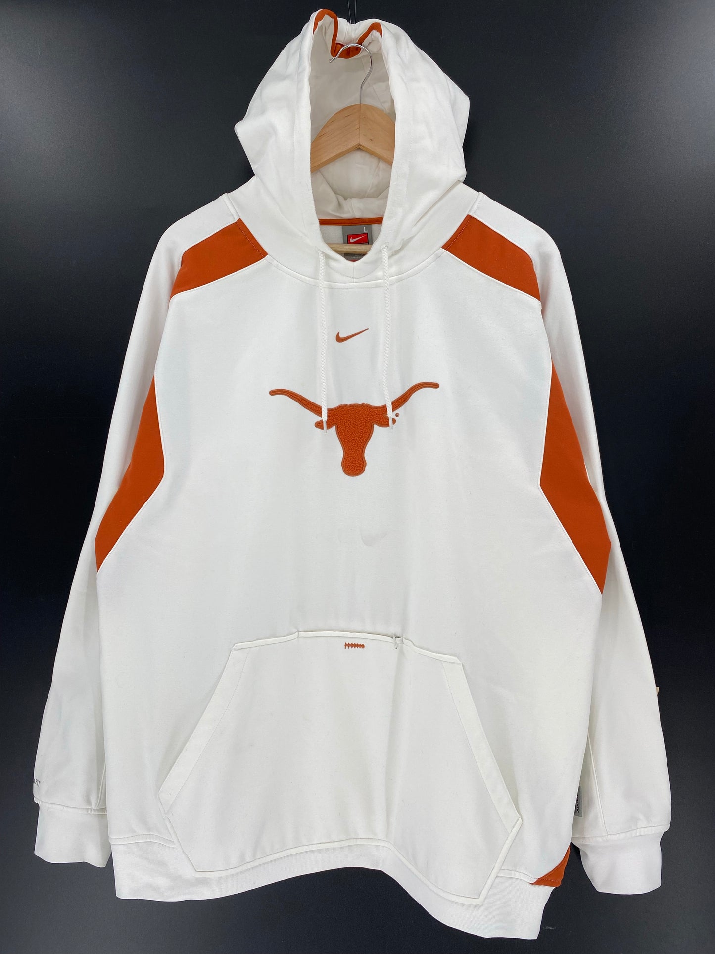 00’ NIKE TEXAS LONGHORNS Size L Vintage Hoodie Sweat Shirts/ K5086