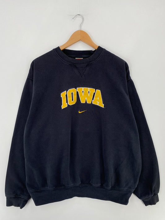 00’ NIKE x IOWA Size L Vintage College Sweat-Shirt / E3716S