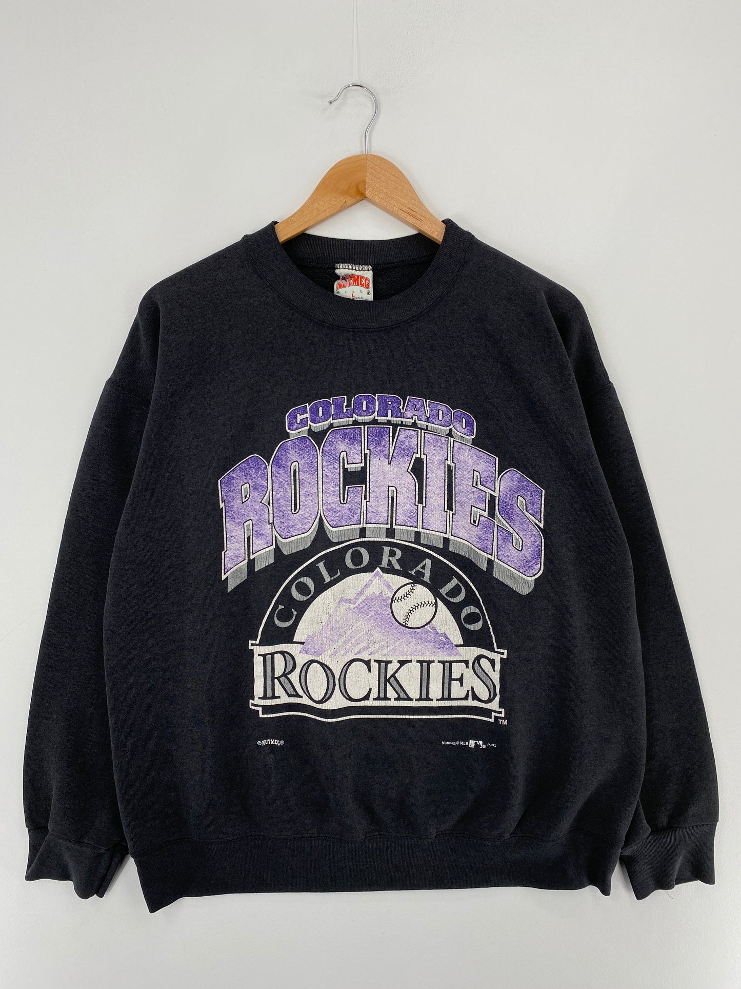 1995 COLORADO ROCKIES Made in USA Size L MLB Sweat-Shirt / E5229S