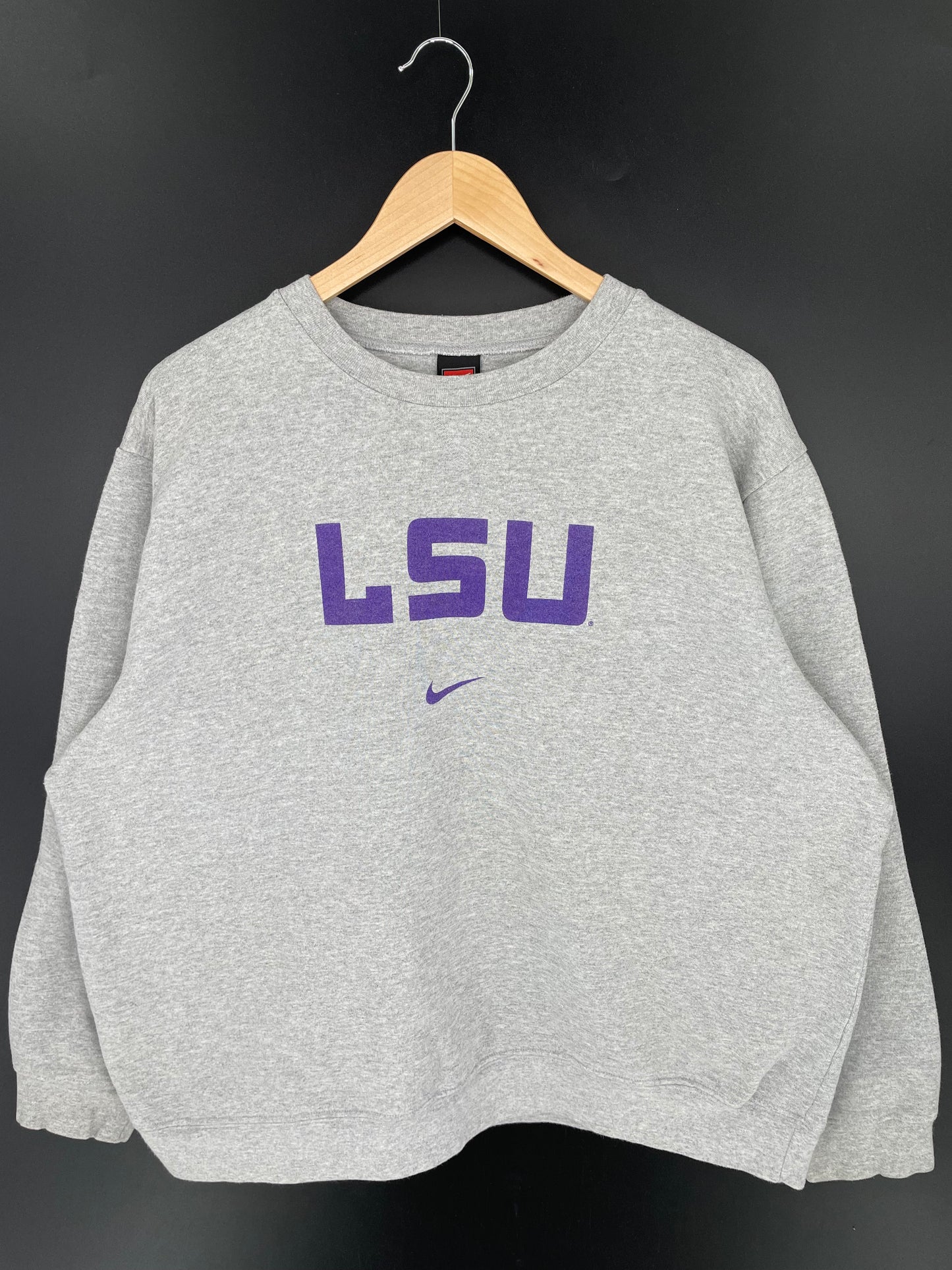 00' NIKE LOUISIANA STATE UNIVERSITY LSU Size XL Vintage College Sweat-Shirts/ K9987