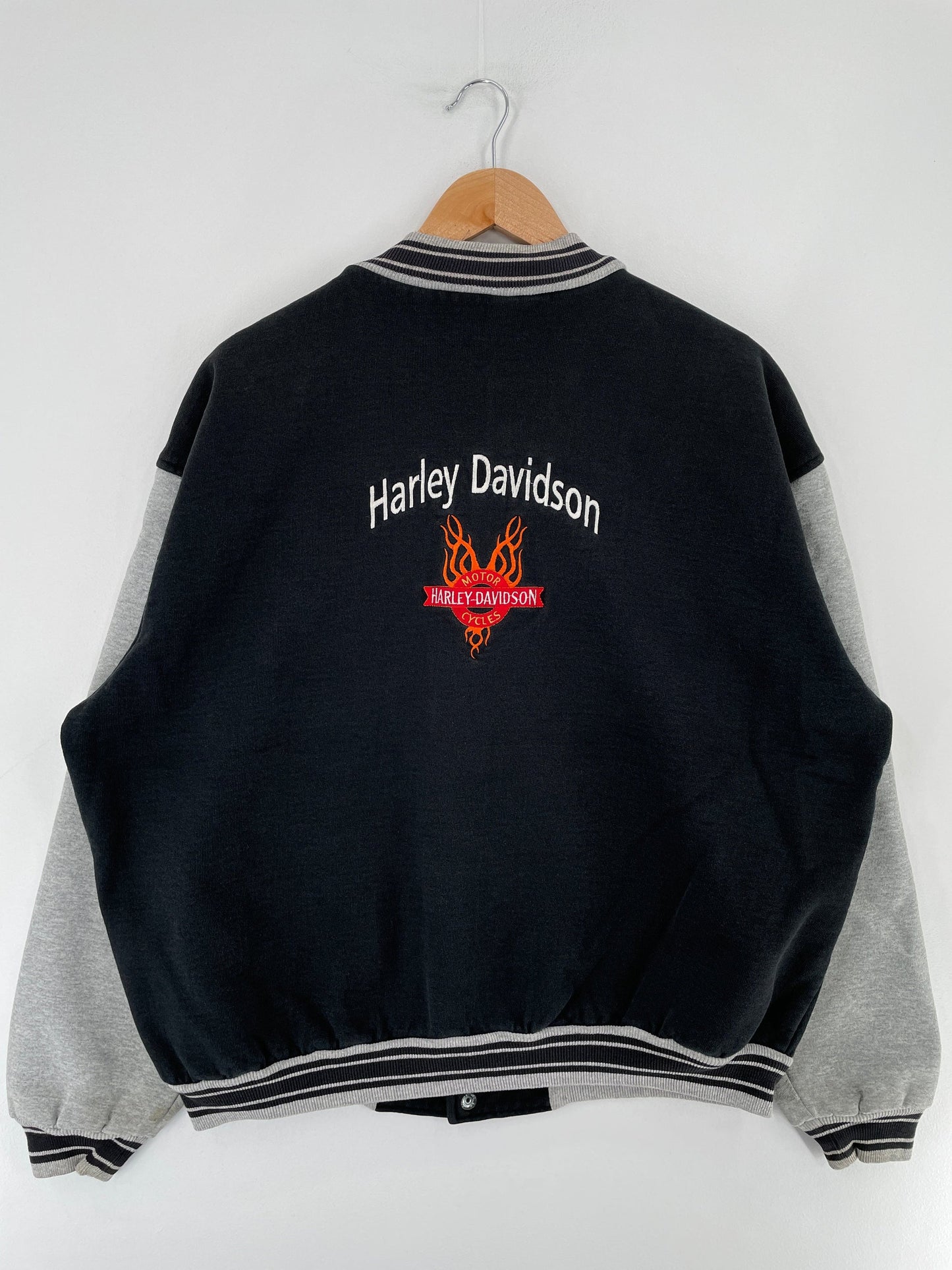 Vintage HARLEY DAVIDSON Size XL Vintage Sweat Jacket / E5447J*