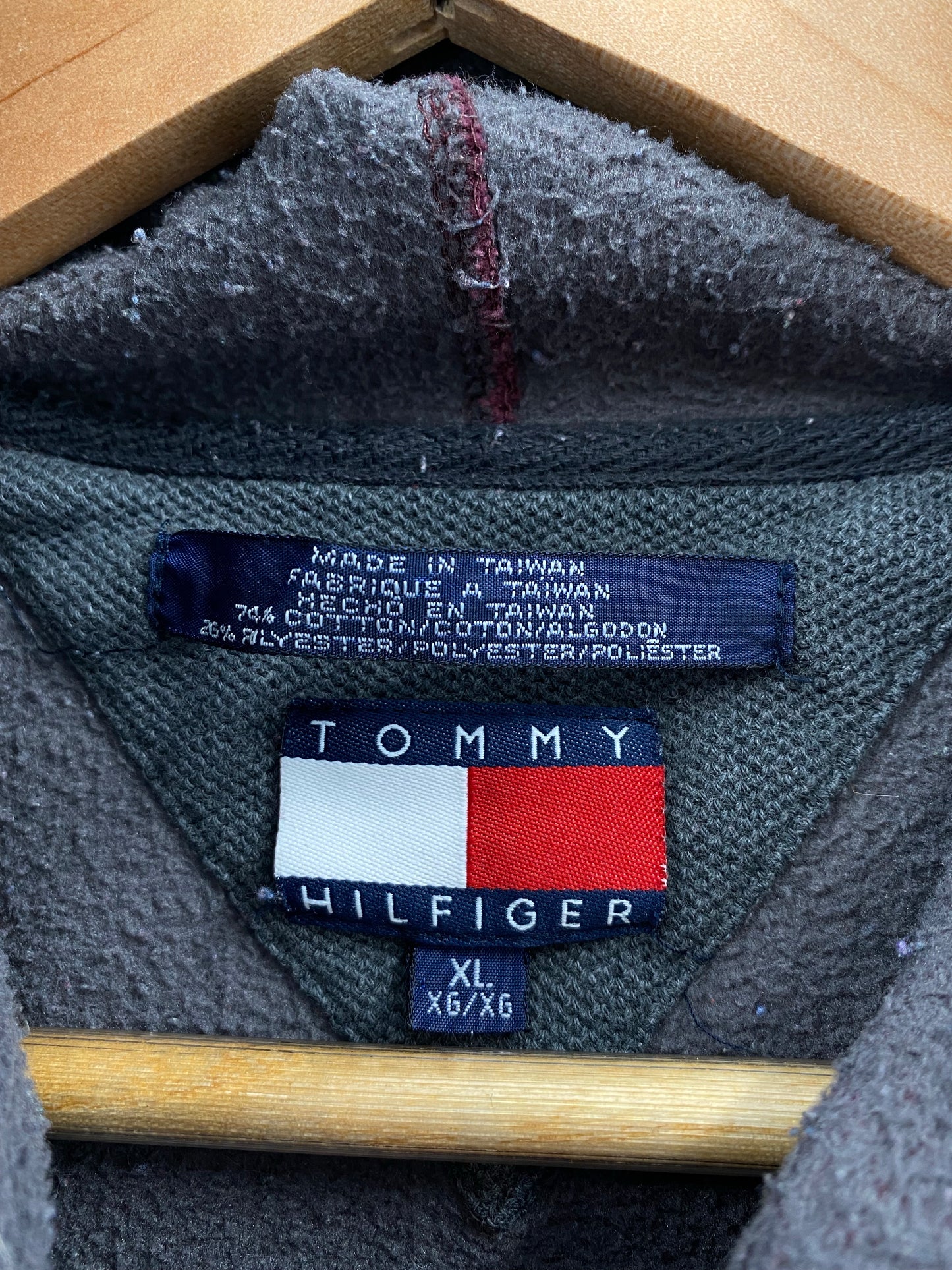 90’s TOMMY HILFIGER Size XL Vintage Hoodie Sweat-Shirt / K4663