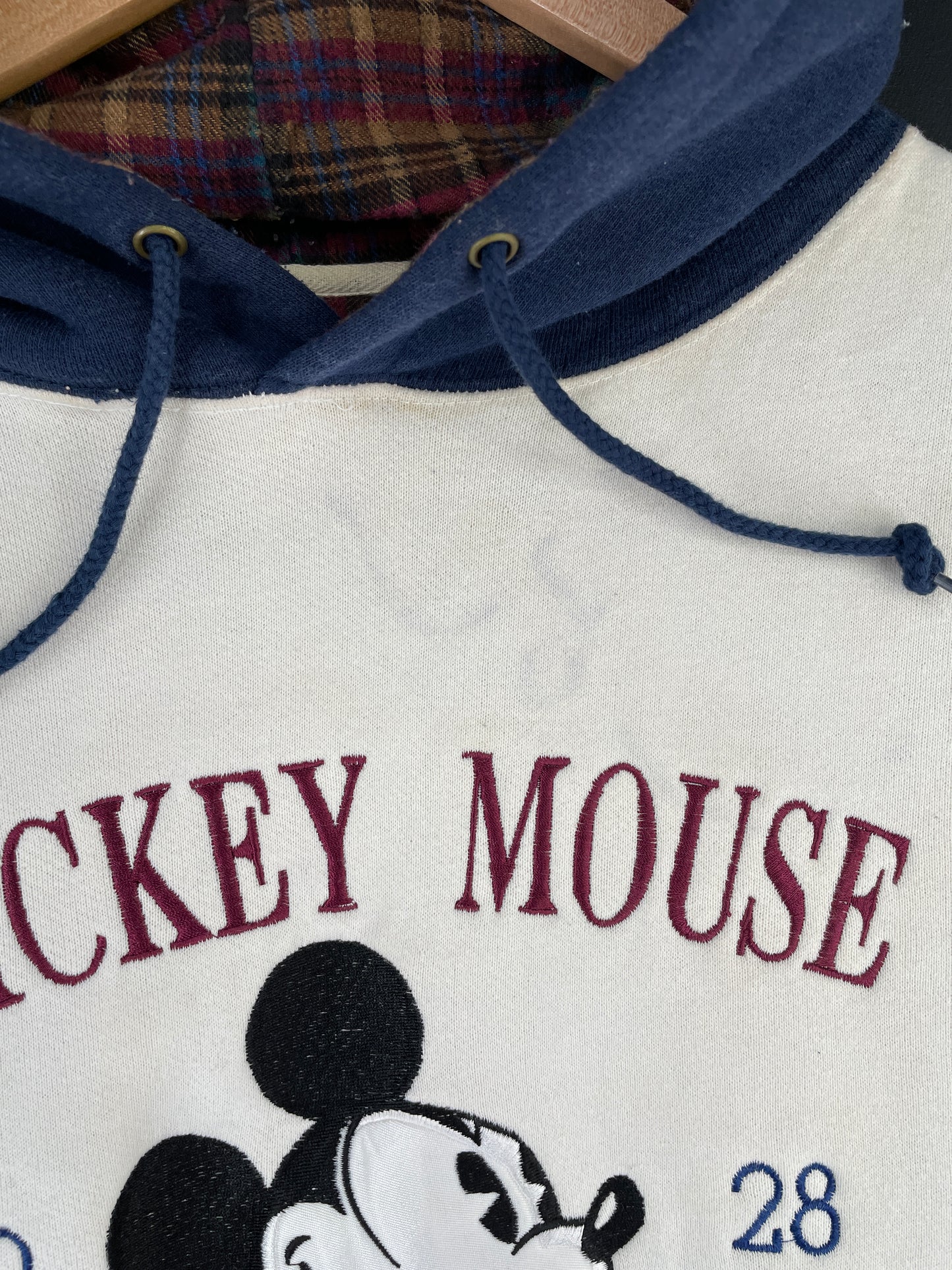 90’s DISNEY MICKEY Size M Vintage Hoodie Sweat-Shirt / E5219S