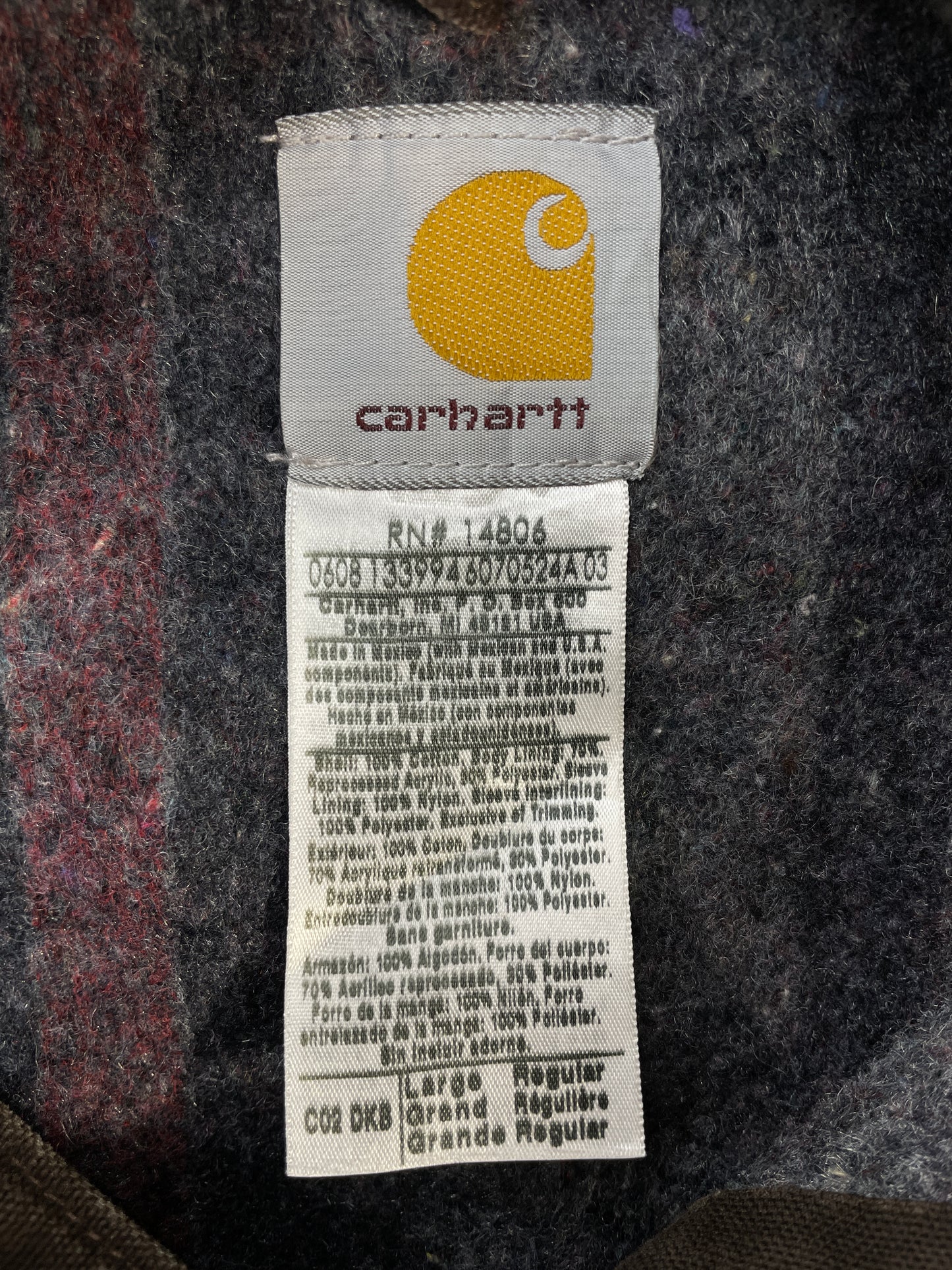 Vintage CARHARTT Size L Duck Jacket / A9106