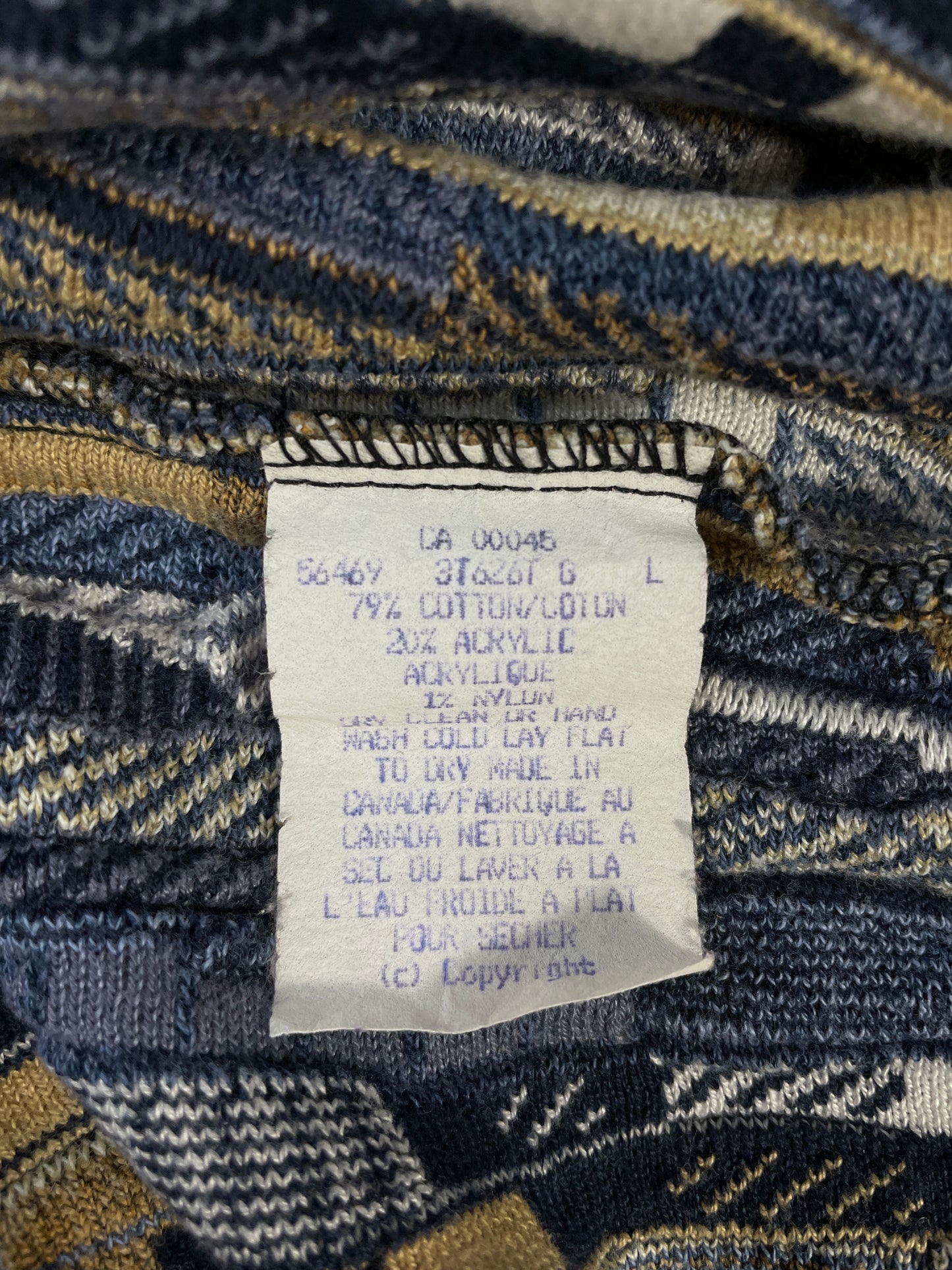 Vintage 3D COOGI- Style Size L Knit Sweater / A9405