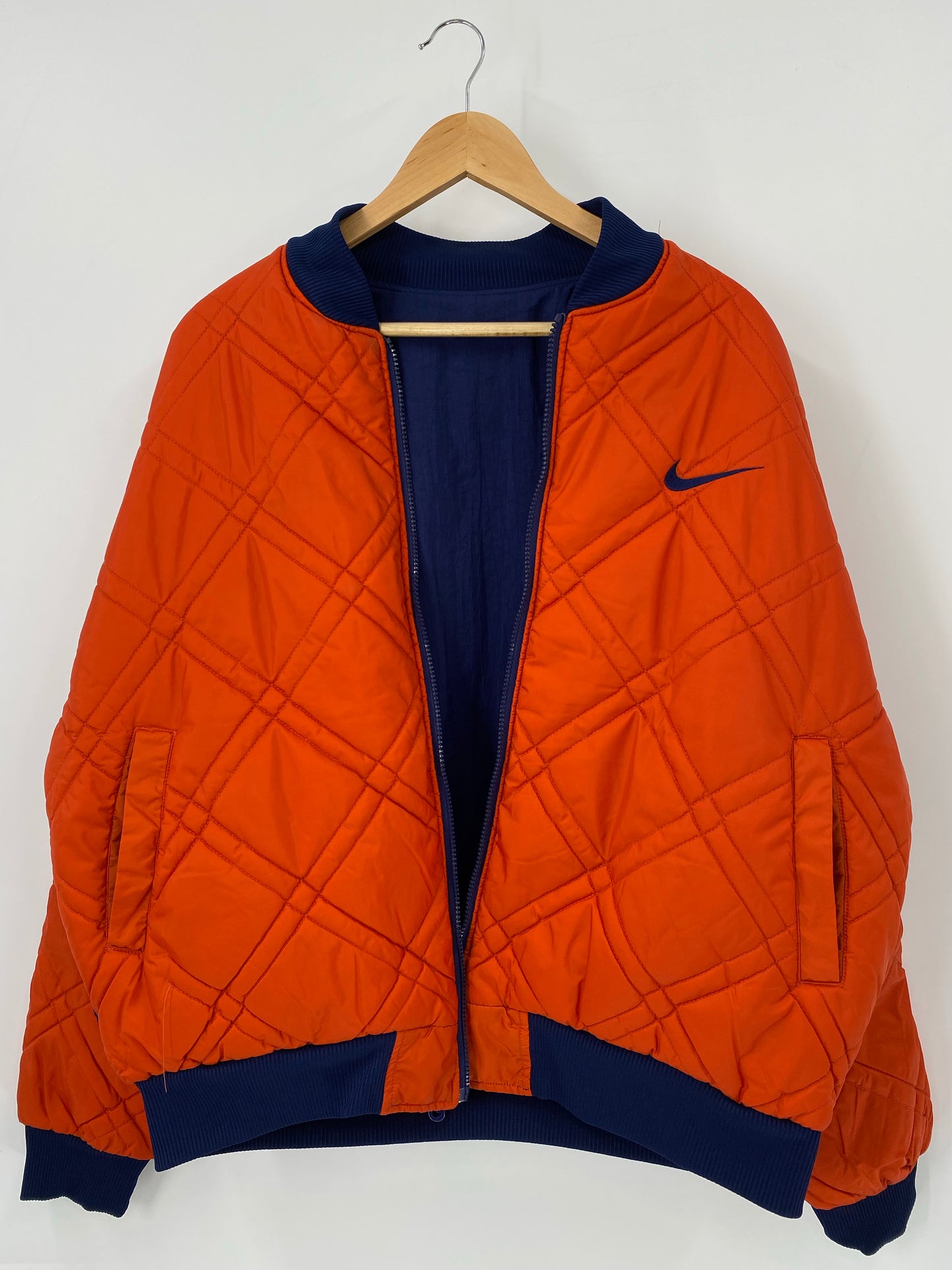 90’s NIKE Size L Vintage Reversible Nylon Jacket / K4834