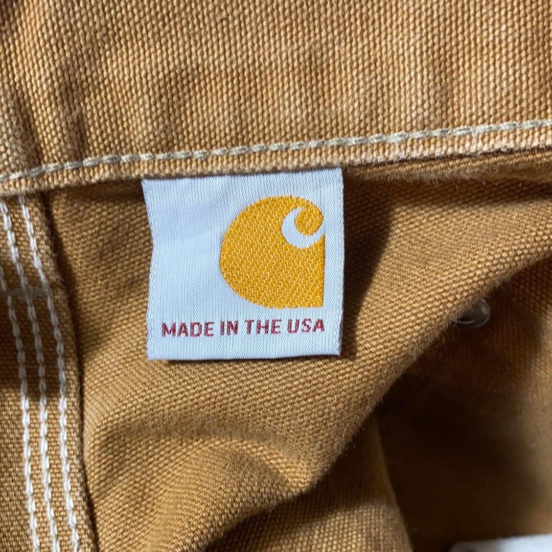 90's CARHARTT Made in USA Size W38xL29 Vintage Double Knee Duck Pants / K9453