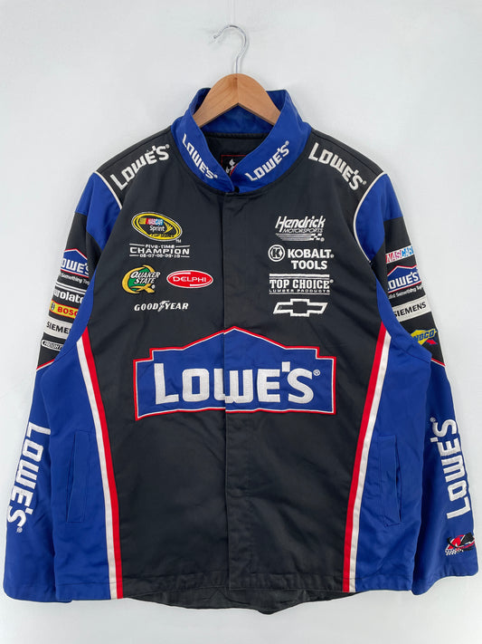 .Vintage NASCAR x LOWE'S Size L Racing Jacket / E3953J