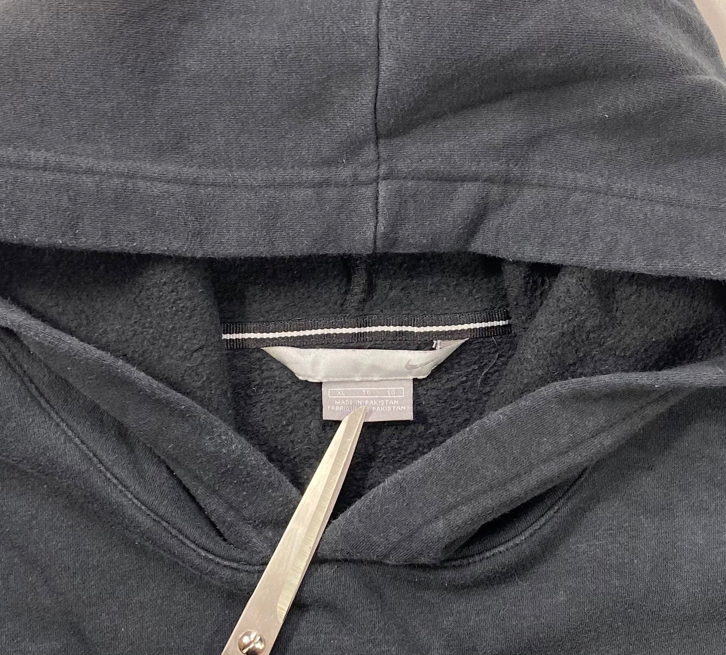 00’ NIKE Size XL Faded Vintage Hoodie Sweat-shirt  / 6011