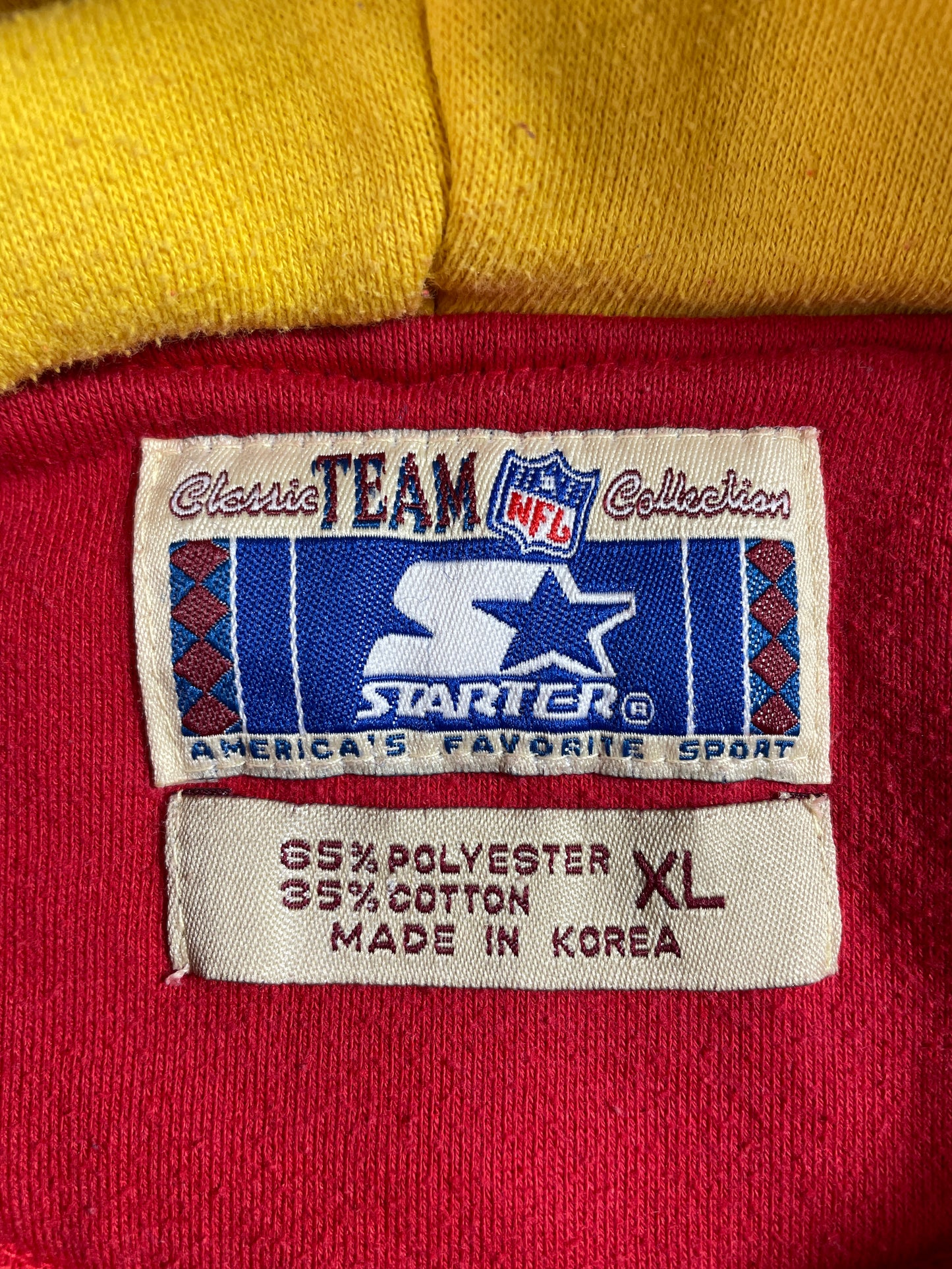 90’s STARTER x KANSAS CITY CHIEFS Size XL Vintage NFL Hoodie Sweat-shirt / E3235S