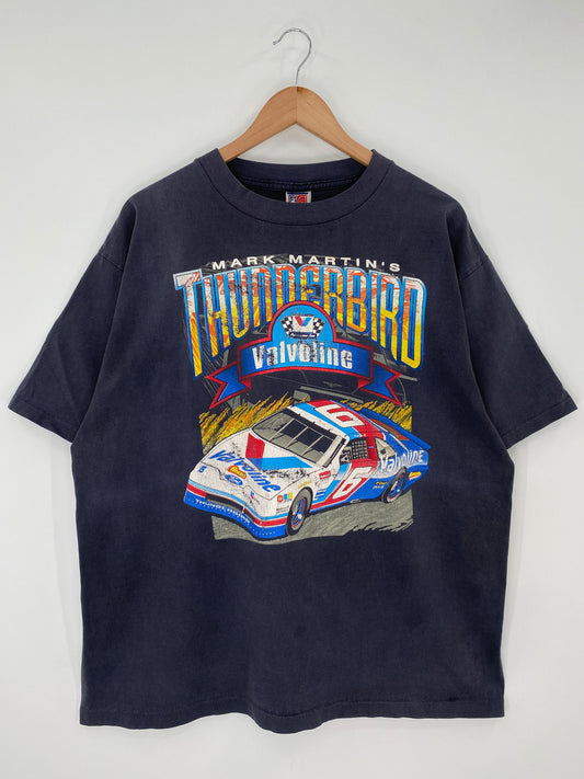1994 MARK MARTIN x VALVOLINE Made in USA Size XXL Vintage Racing T-Shirts / A7643