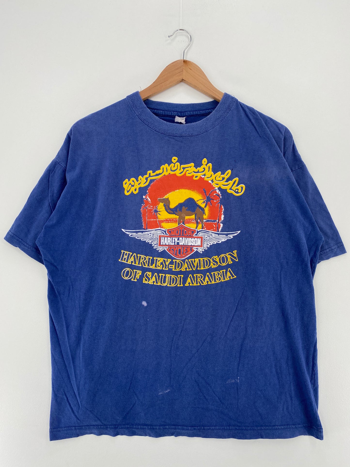 90’s HARLEY DAVIDSON SAUDI ARABIA Size Approx.L T-Shirt / A3551