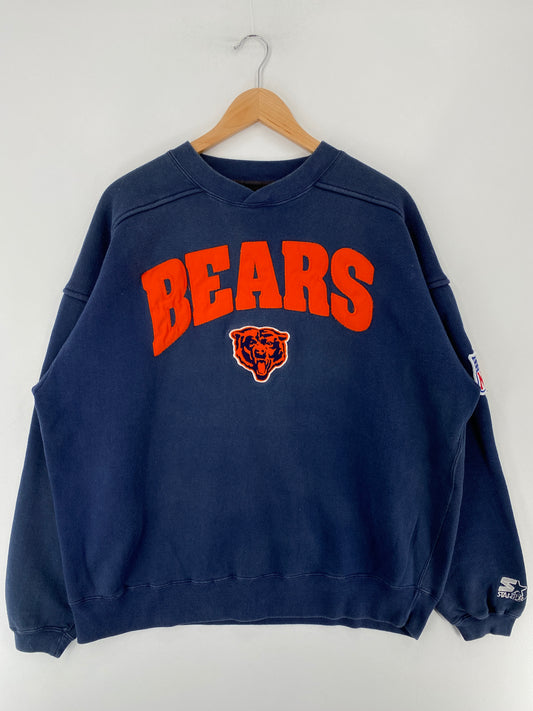 90’s STARTER x CHICAGO BEARS Size XL Vintage NFL Sweat-shirt / E6506S