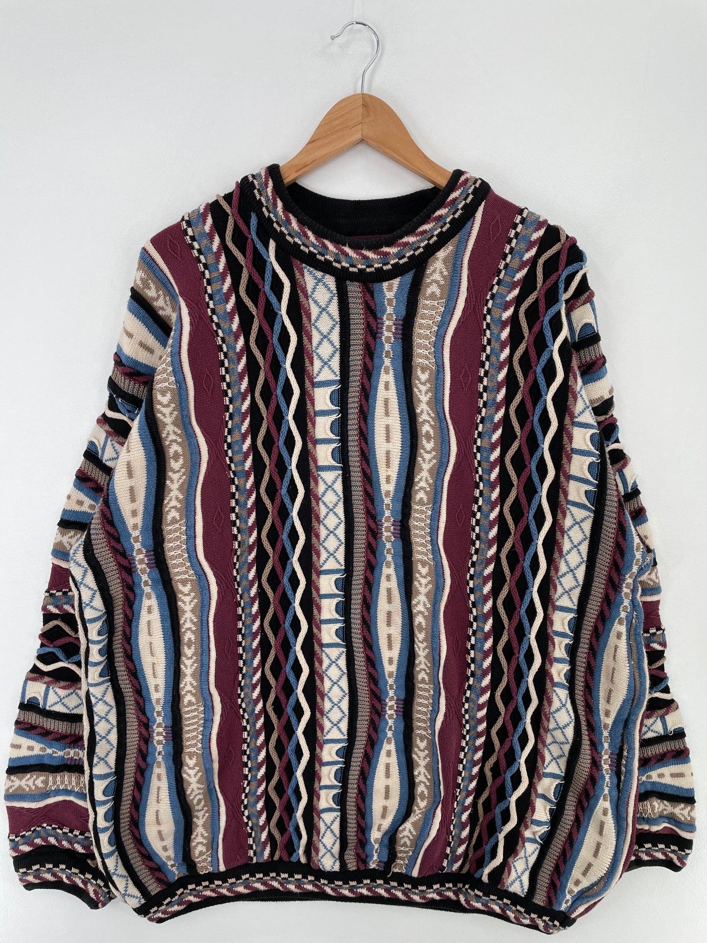 Vintage 3D COOGI- Style Size XL Knit Sweater / A9704