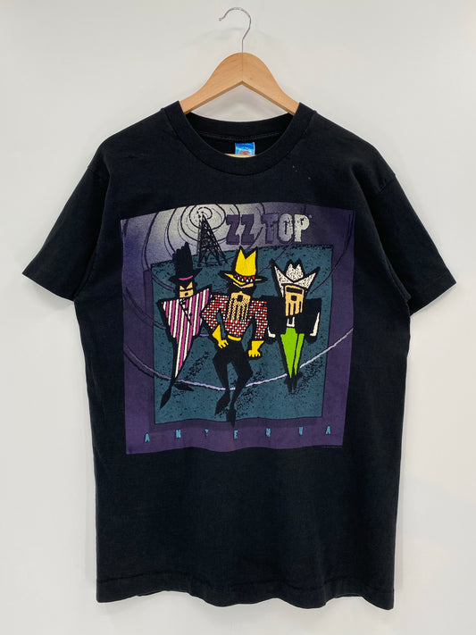 90’s ZZ TOP ANTENNA WORLD TOUR Made in USA Size L Vintage T-Shirt / K6371