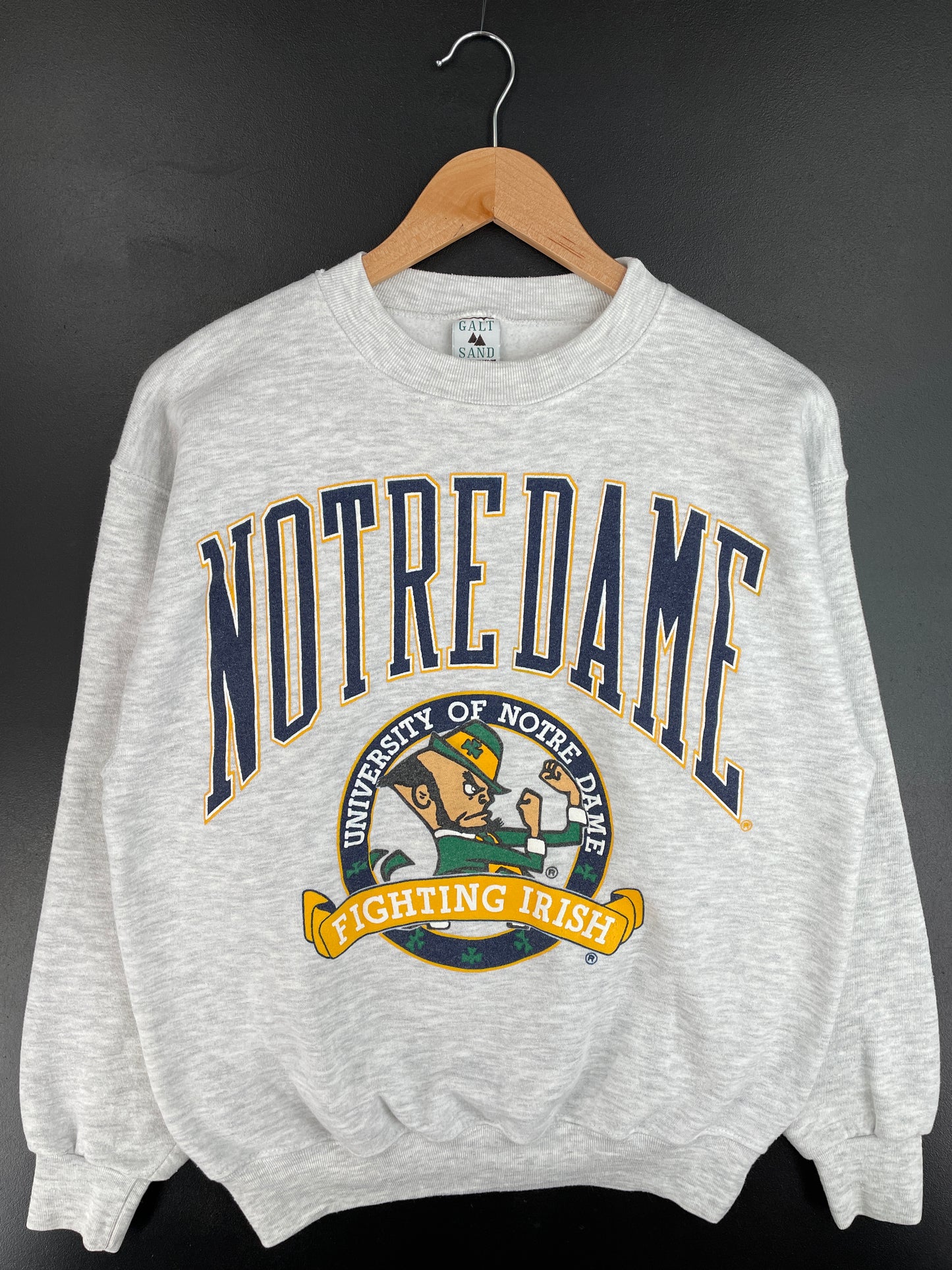 .90's NOTRE DAME Made in USA Size M Vintage College Sweat shirt / E4508S