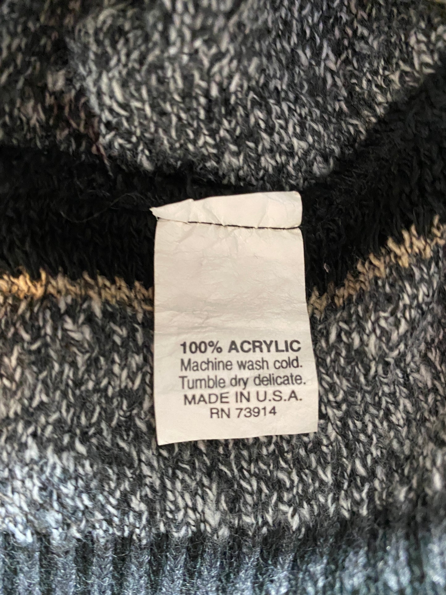 Vintage 3D COOGI- Style Made in USA Size XL Knit Sweater / A9884