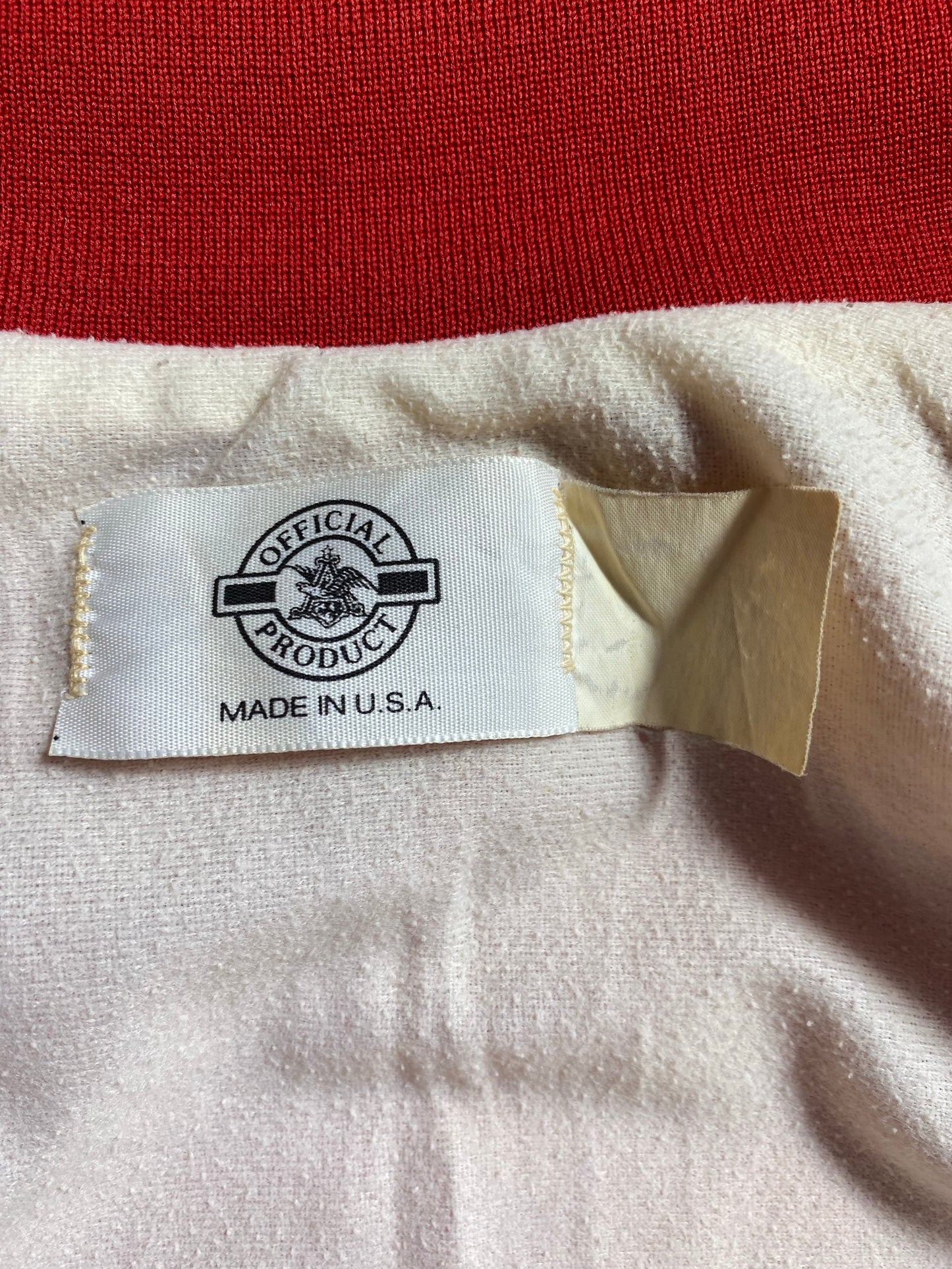 .Vintage BUDWEISER Size No Tag (Approx.L) Nylon Jacket / A7940