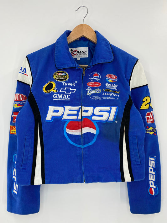 Vintage NASCAR PEPSI Size Ladies L Racing Jacket / K5595