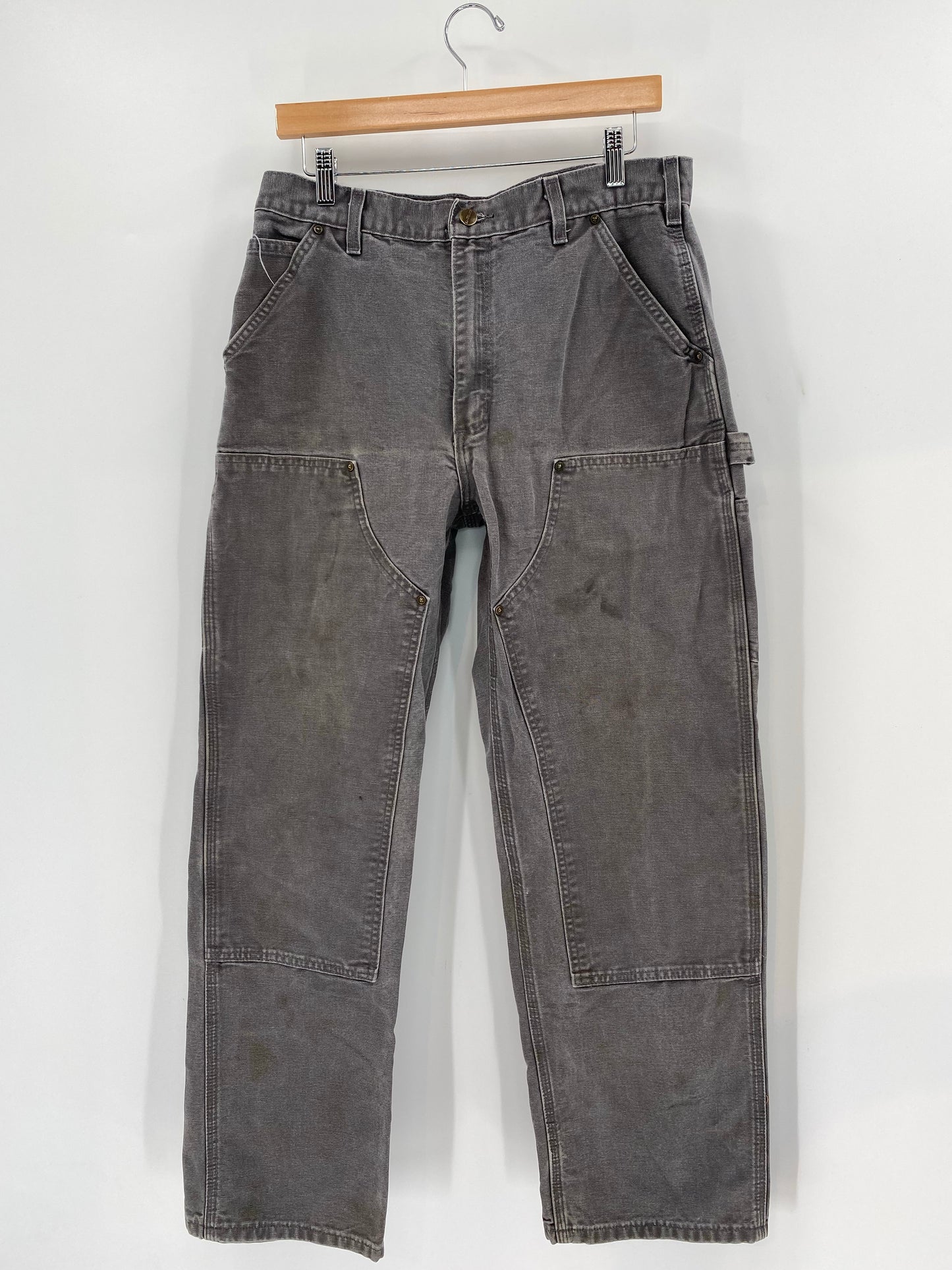 Vintage CARHARTT Size 34x32 Double Knee Duck Pants / K6522