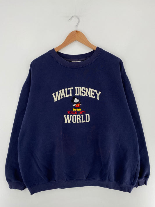 00' WALT DISNEY WORLD Size XXL Vintage Sweat-shirt / E3369S