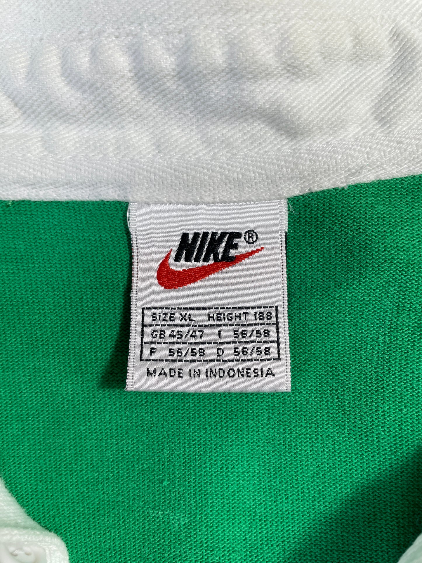 90’s NIKE x IRELAND Size XL Vintage Rugby-Shirt / A7268