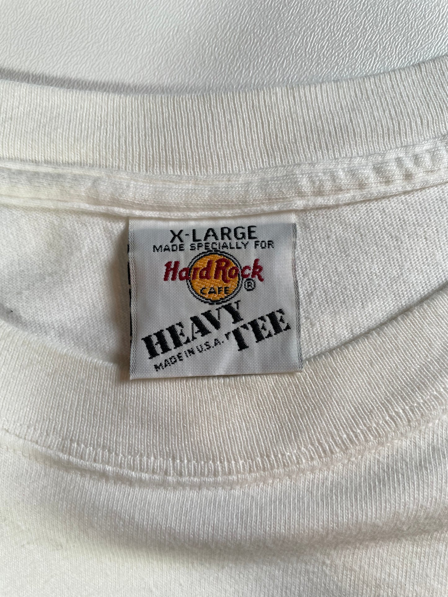 90's HARD ROCK NEW YORK Made in USA Size XL Vintage T-Shirt / A2319