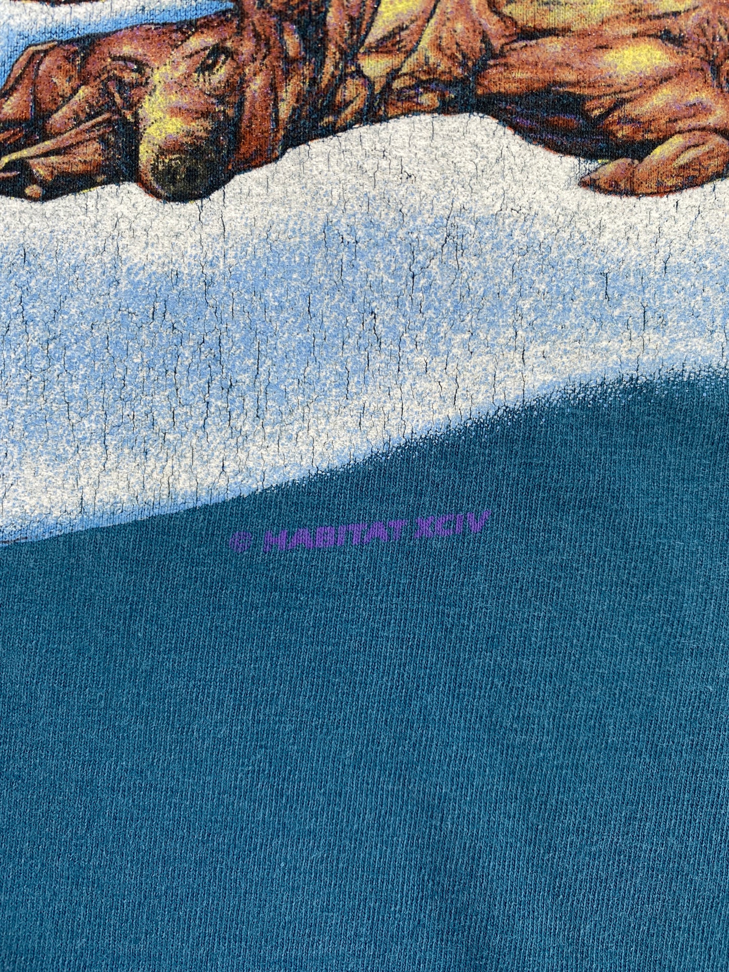 90’s WOLVES Made in USA Size XL Vintage T-shirt / E2082T