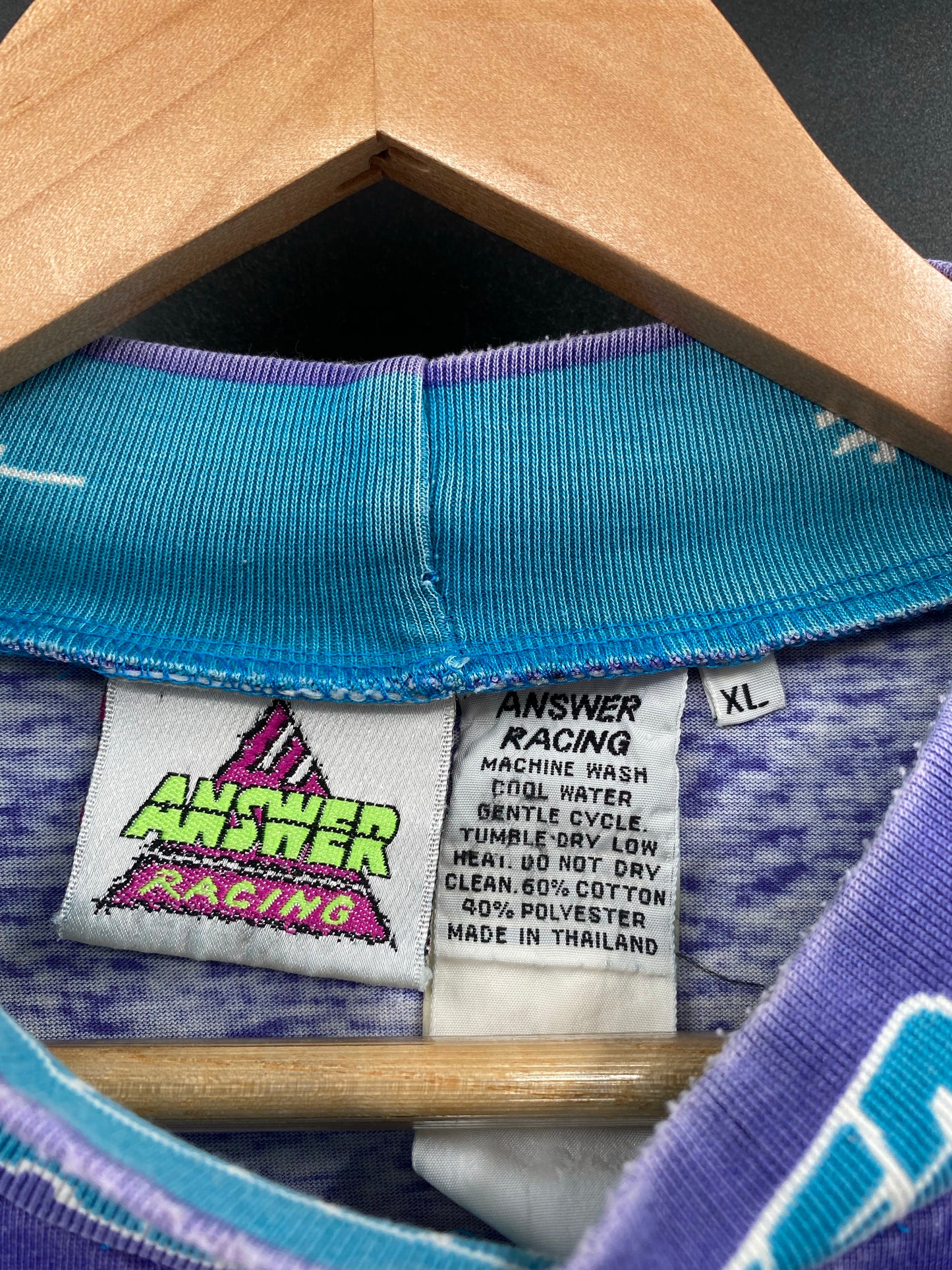Vintage ANSWER Racing Size XL Long Sleeve T-Shirts / K4348