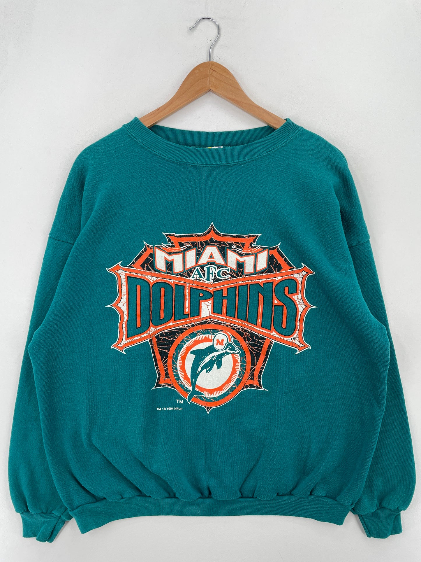 1994 MIAMI DOLPHINS Made in USA Size XXL Vintage NFL College Sweat-Shirt / A7889