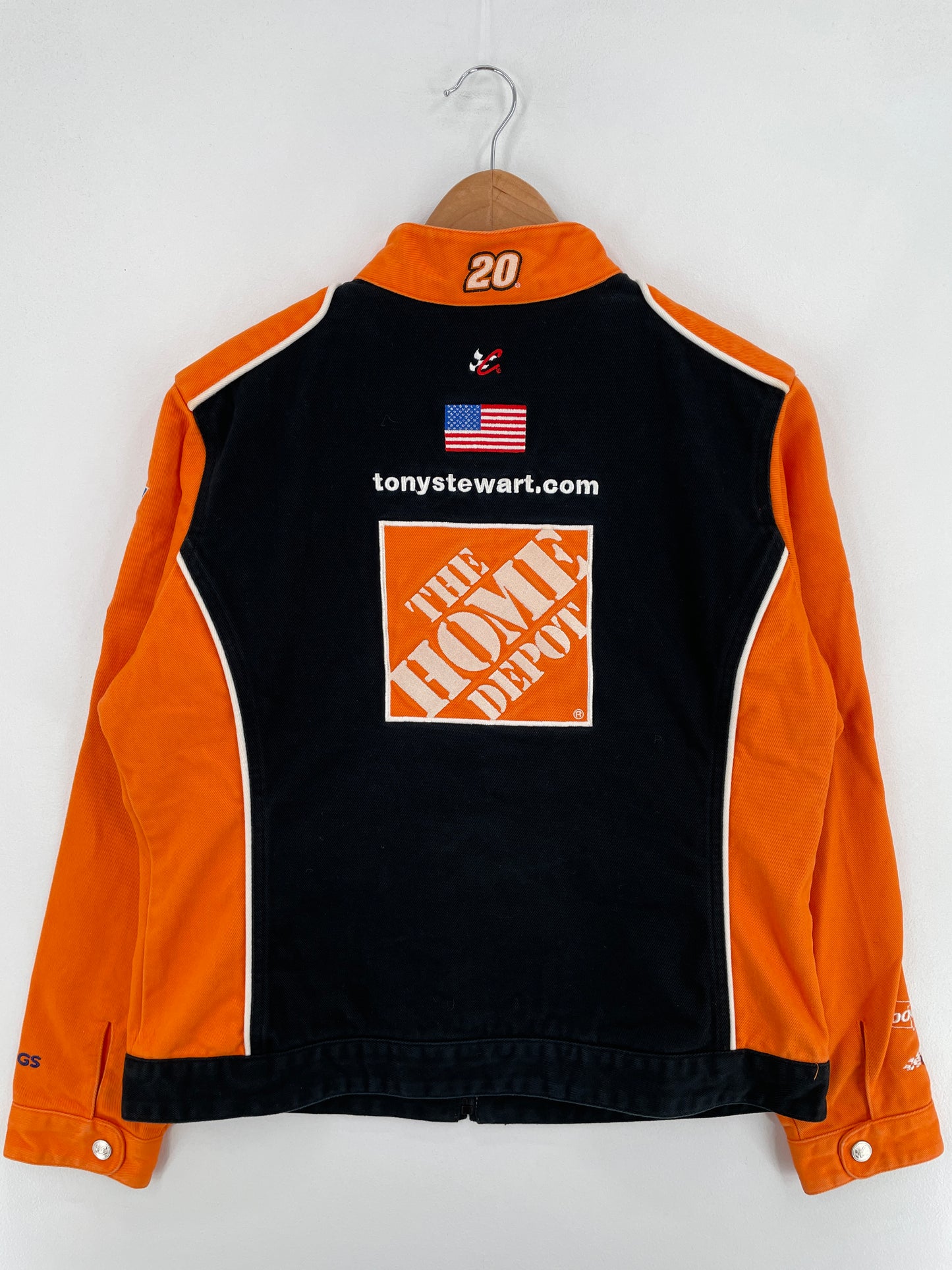 Vintage NASCAR x HOME DEPOT Size Ladies.L Racing Jacket / E859
