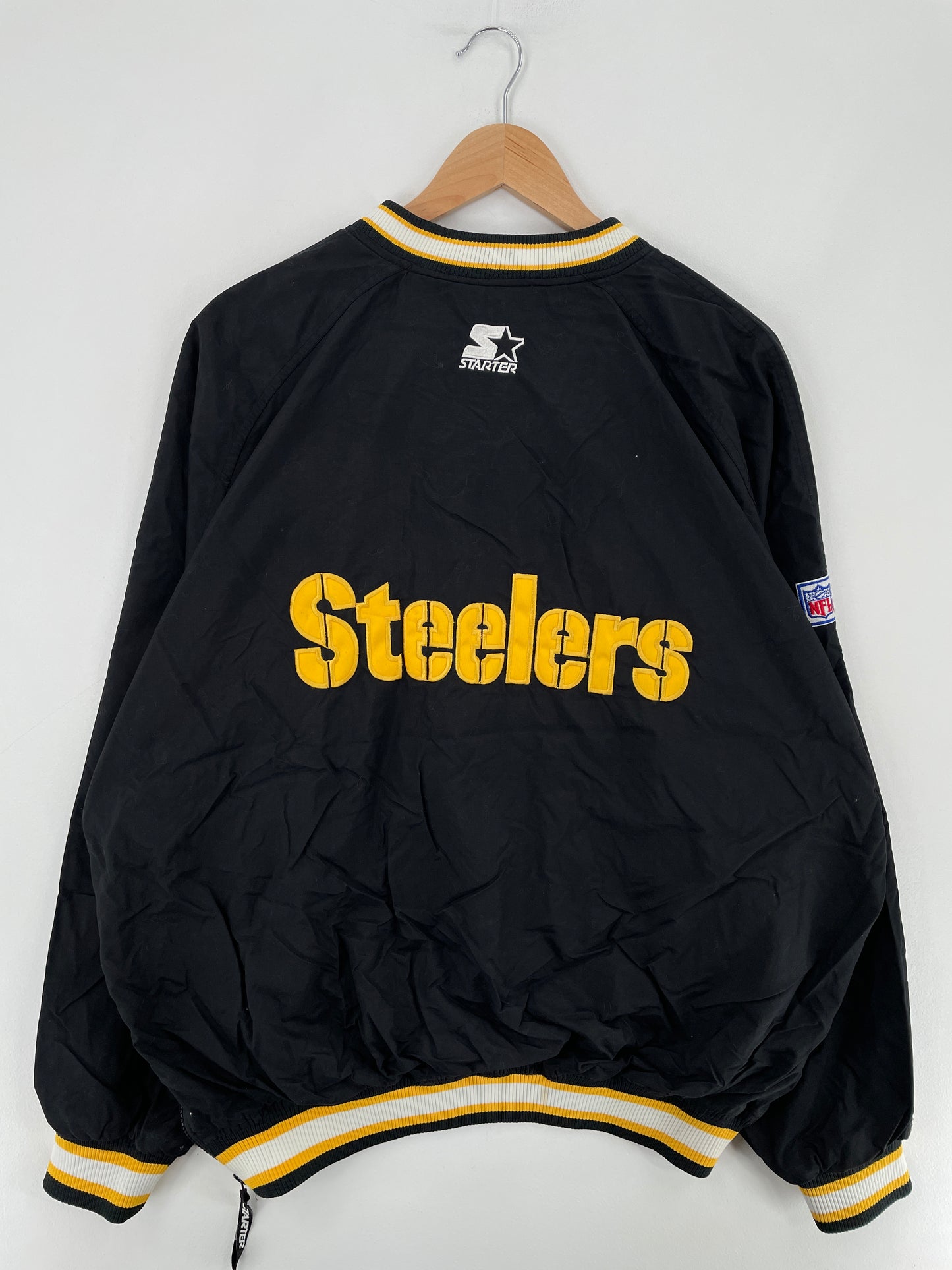 90’s STARTER x PITTSBURGH STEELERS Size XL Vintage NFL Nylon Jacket / E3219N