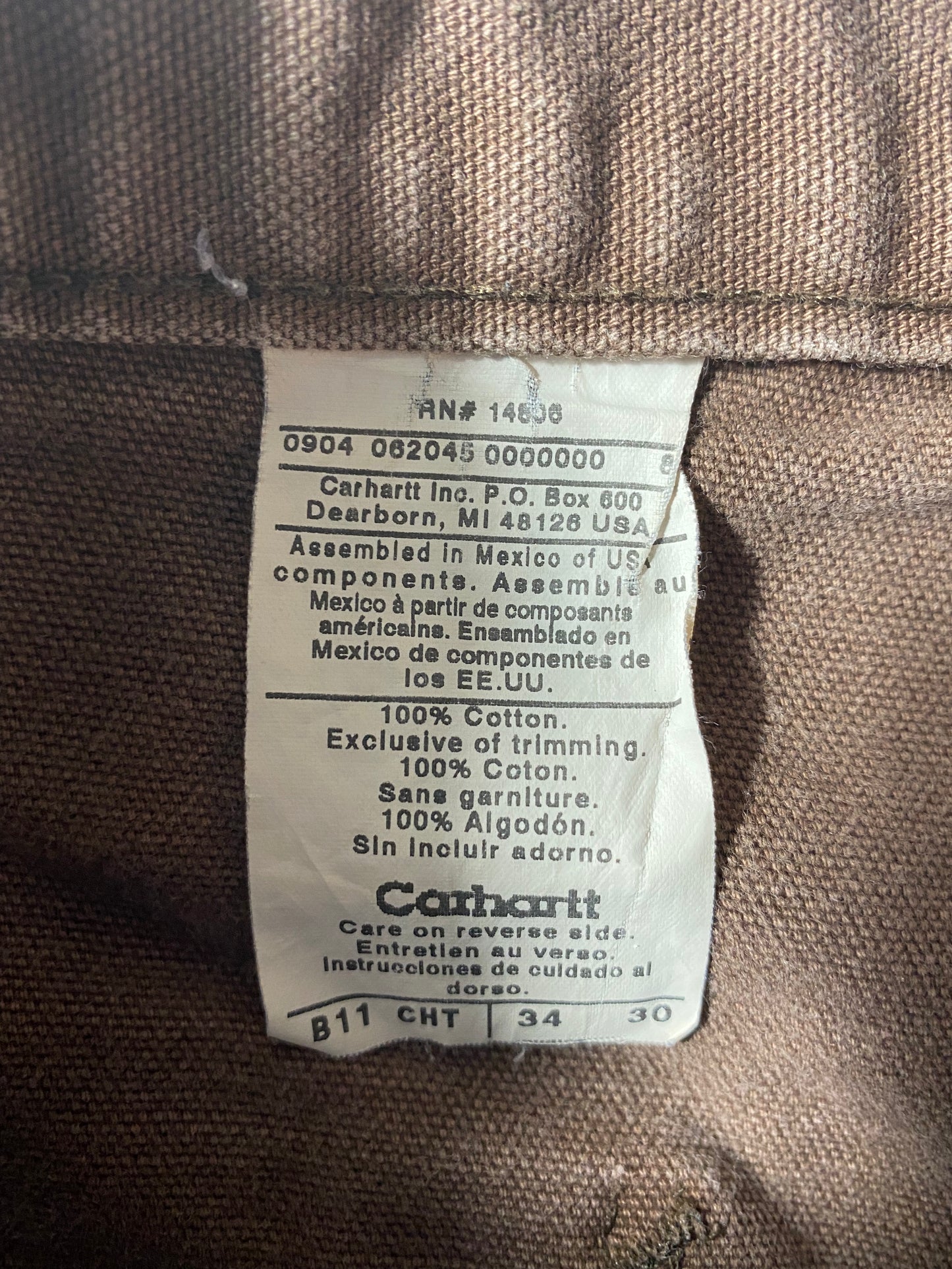 Vintage CARHARTT Size W32xL28 Duck Pants / K9984