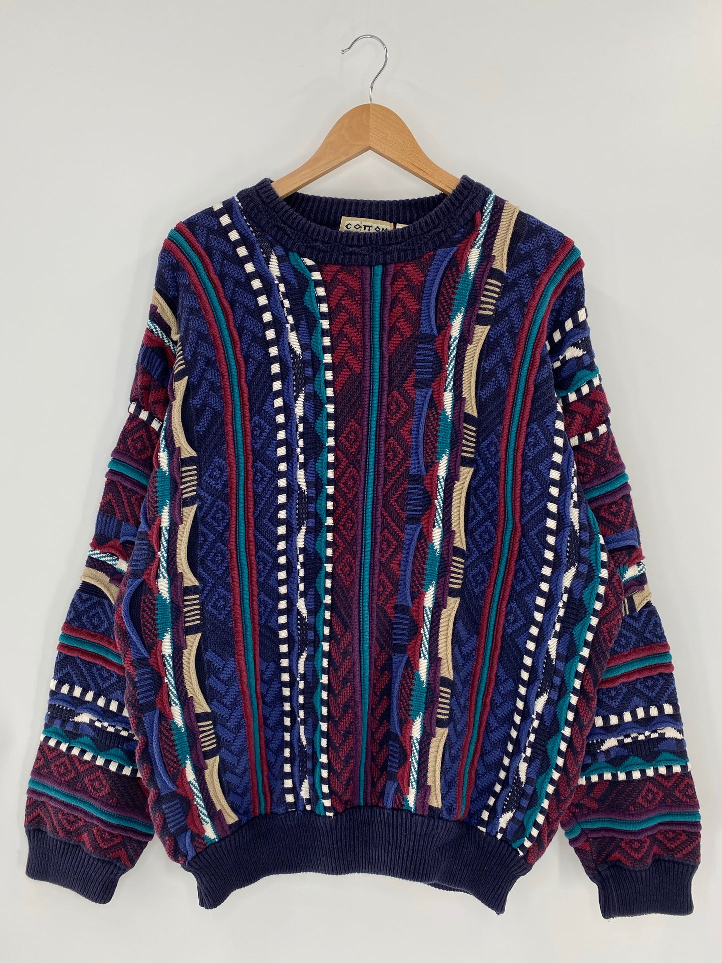 Vintage 3D COOGI- Style Size L Knit Sweater / K5535