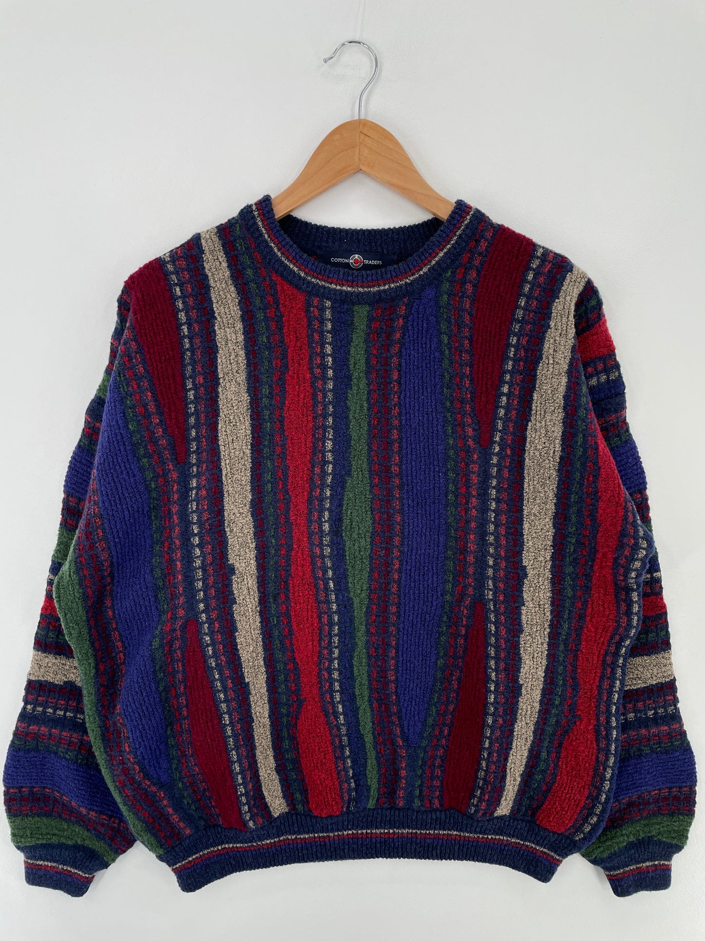 Vintage 3D COOGI- Style Size L Wool Knit Sweater / A9697